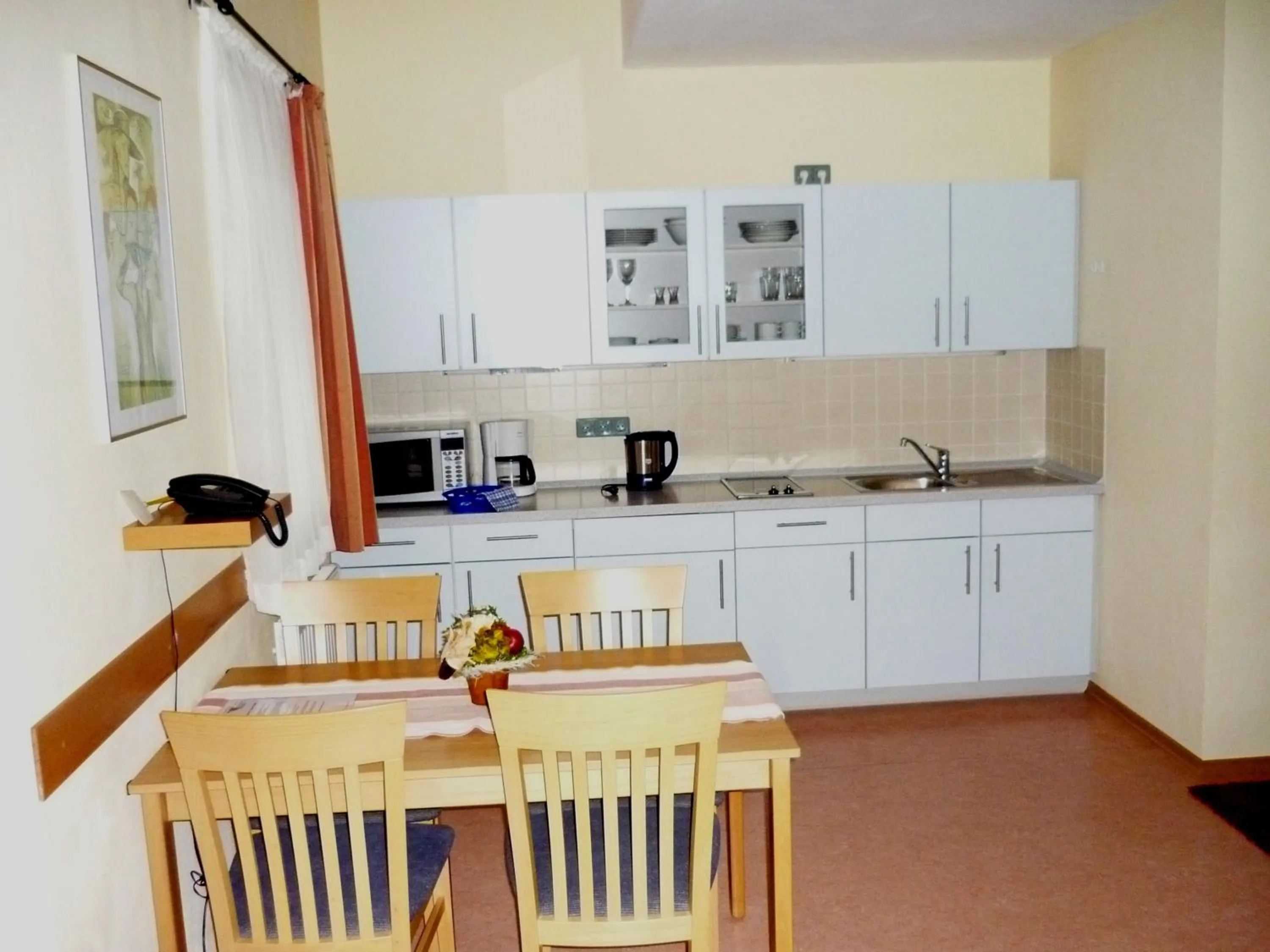 Kitchen or kitchenette in Pension Im Malerwinkel Kallmünz