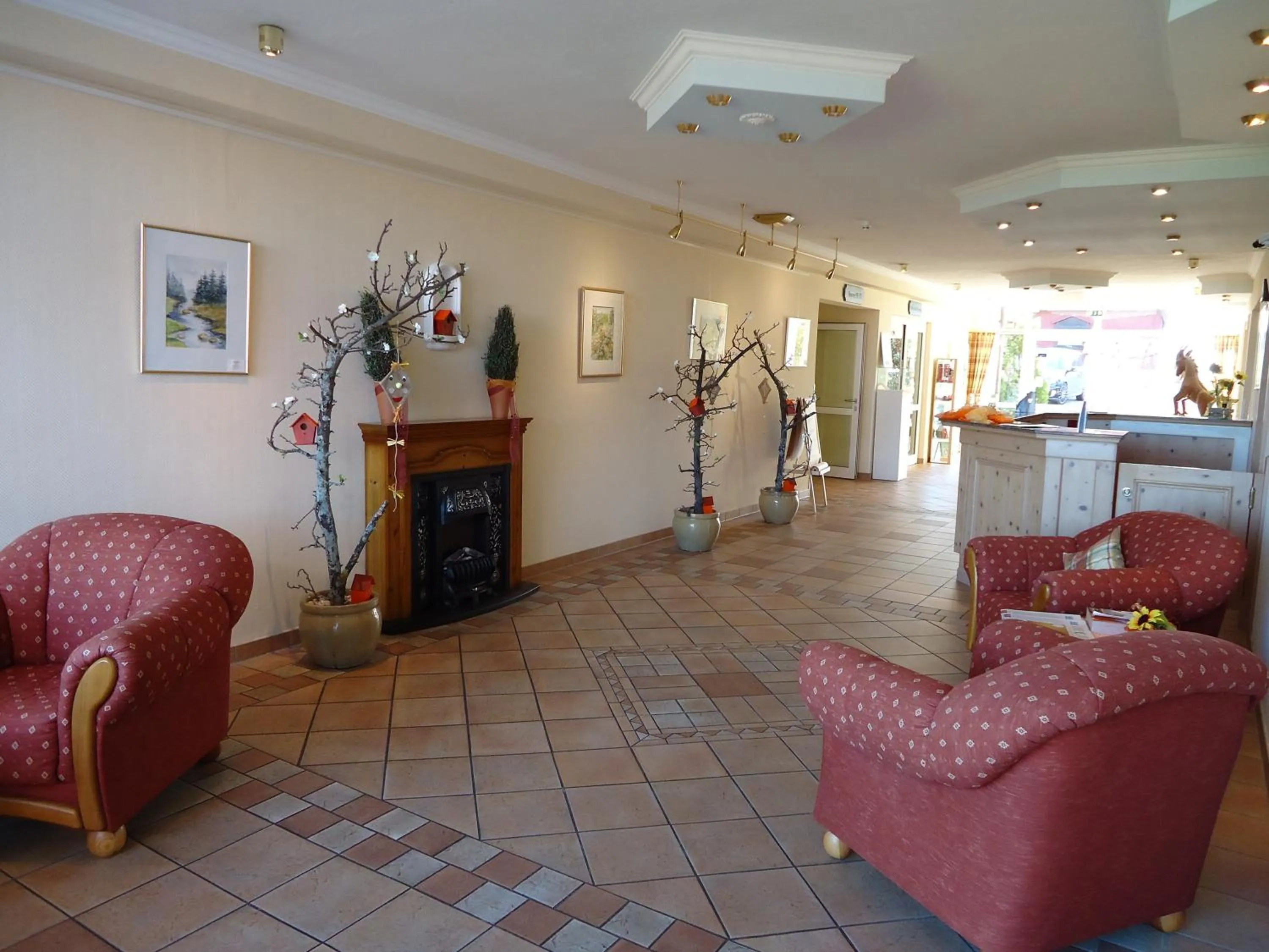 Lobby or reception in Vitalhotel Sonneneck