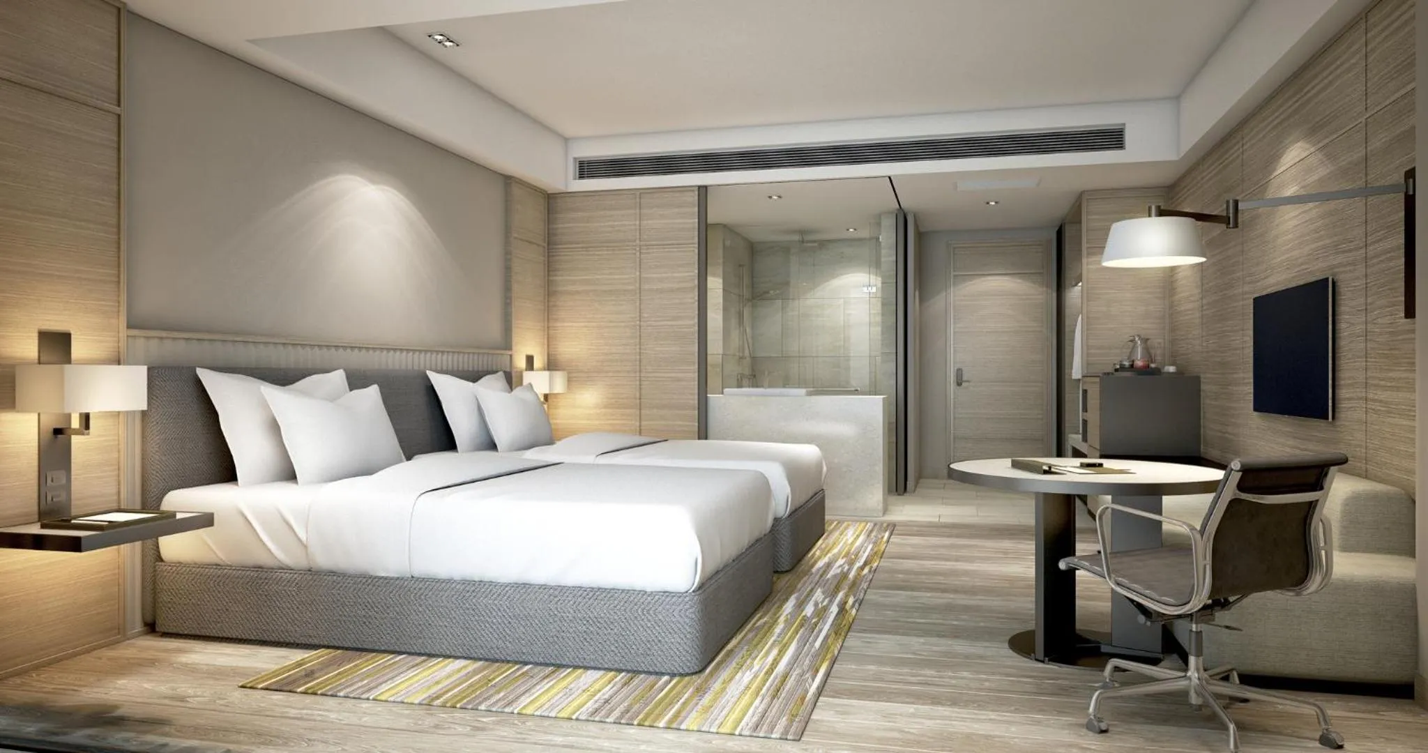 Bed in Courtyard by Marriott Ahmedabad Sindhu Bhavan Road