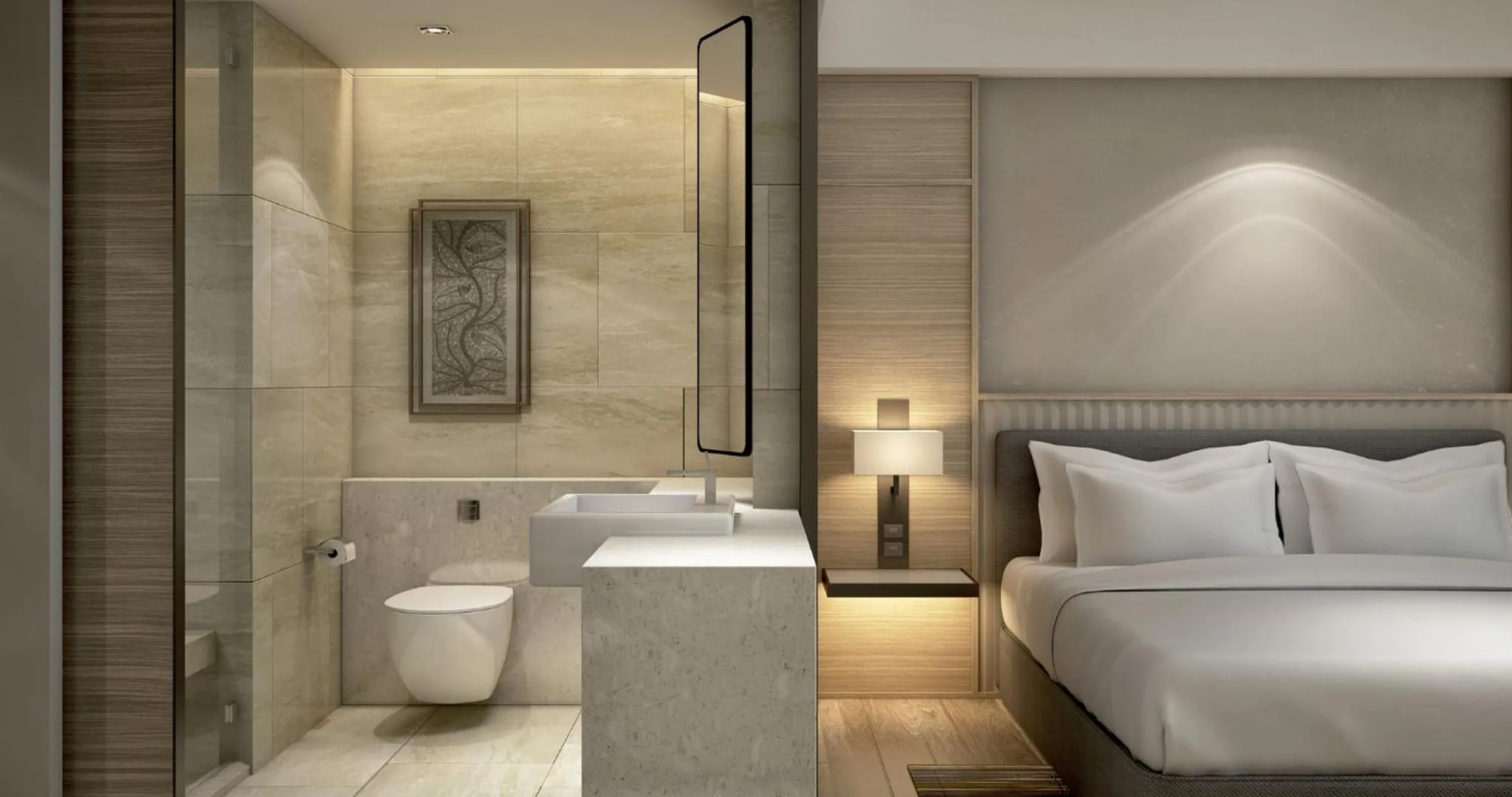 Bed in Courtyard by Marriott Ahmedabad Sindhu Bhavan Road