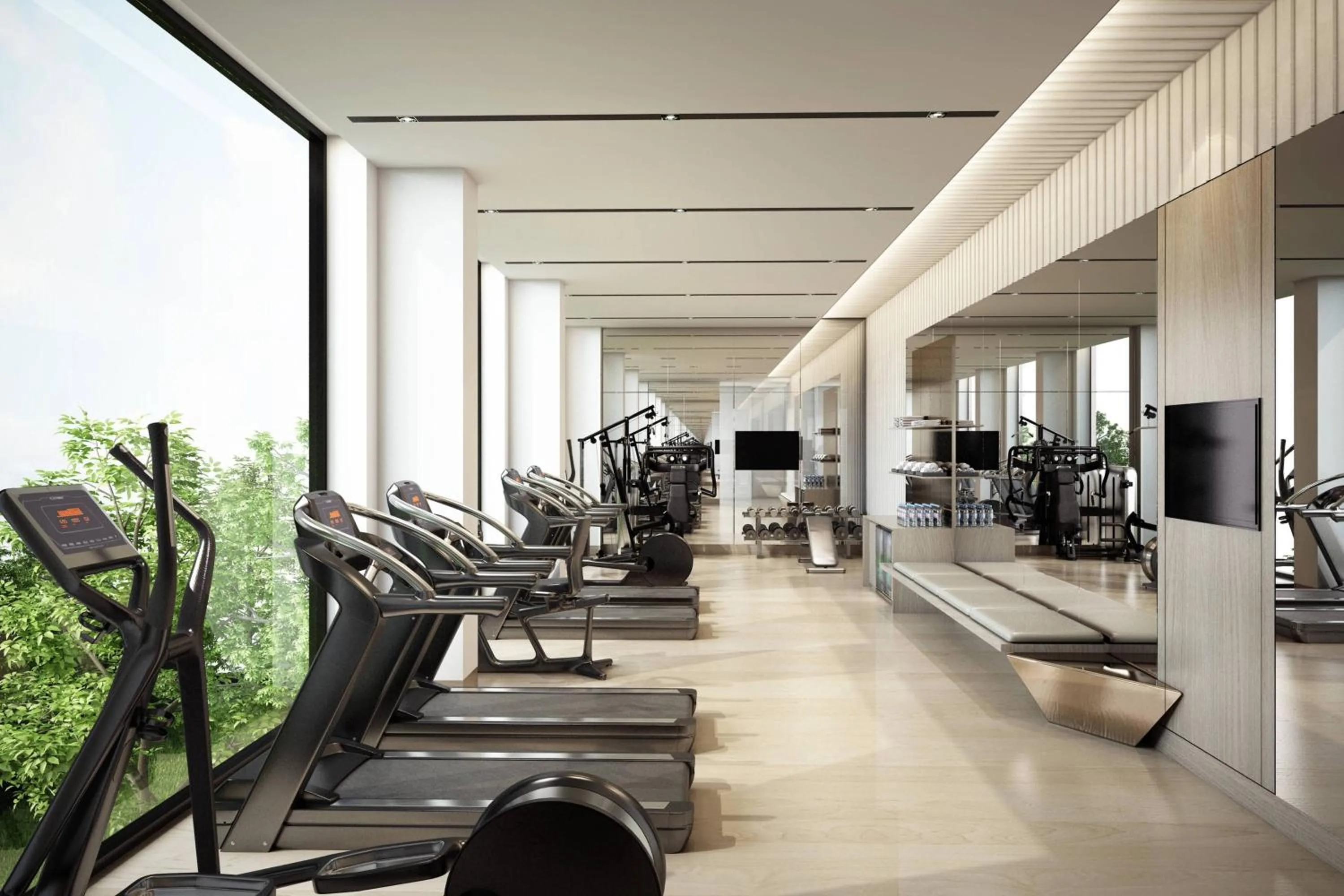 Fitness centre/facilities in Courtyard by Marriott Ahmedabad Sindhu Bhavan Road