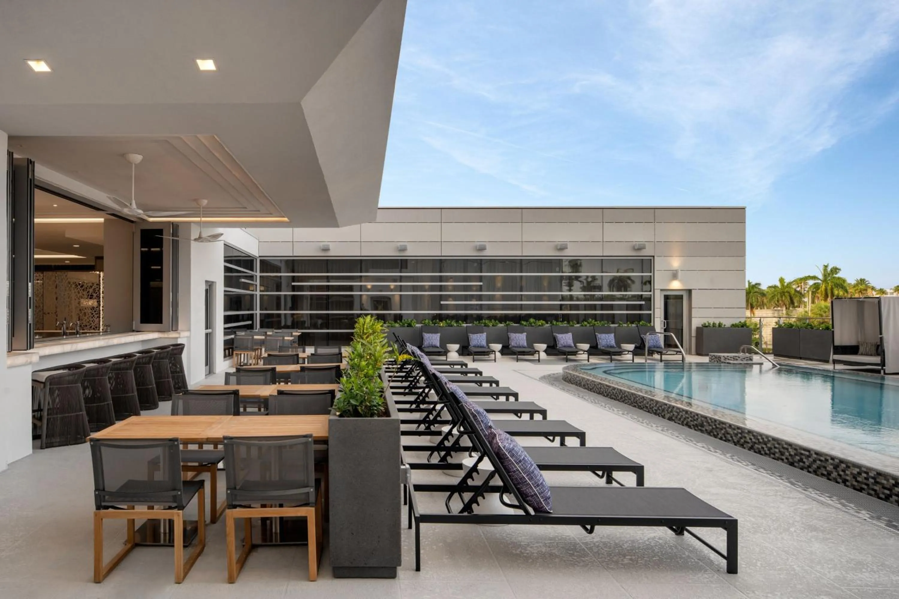 Swimming pool in AC Hotel by Marriott Miami Dadeland