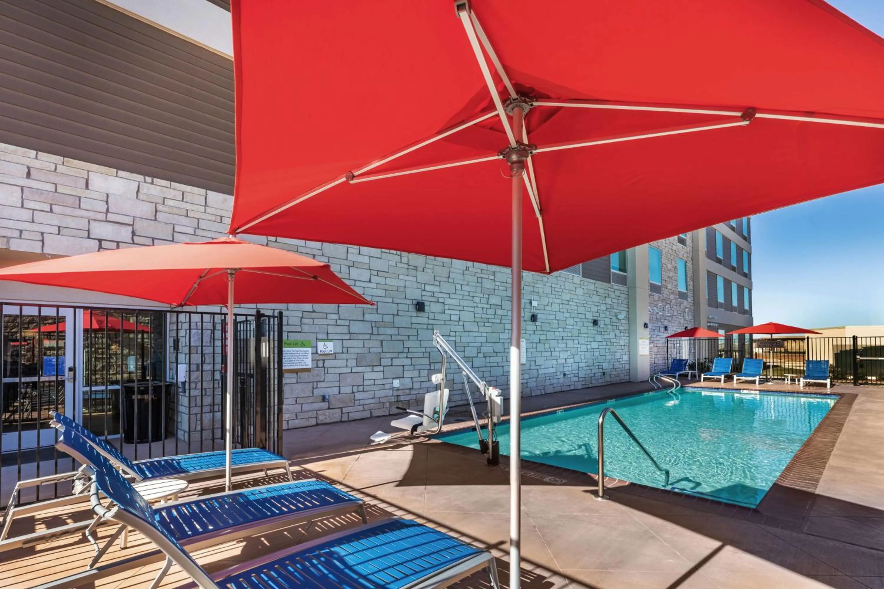 Pool view in Home2 Suites By Hilton Midland East, Tx