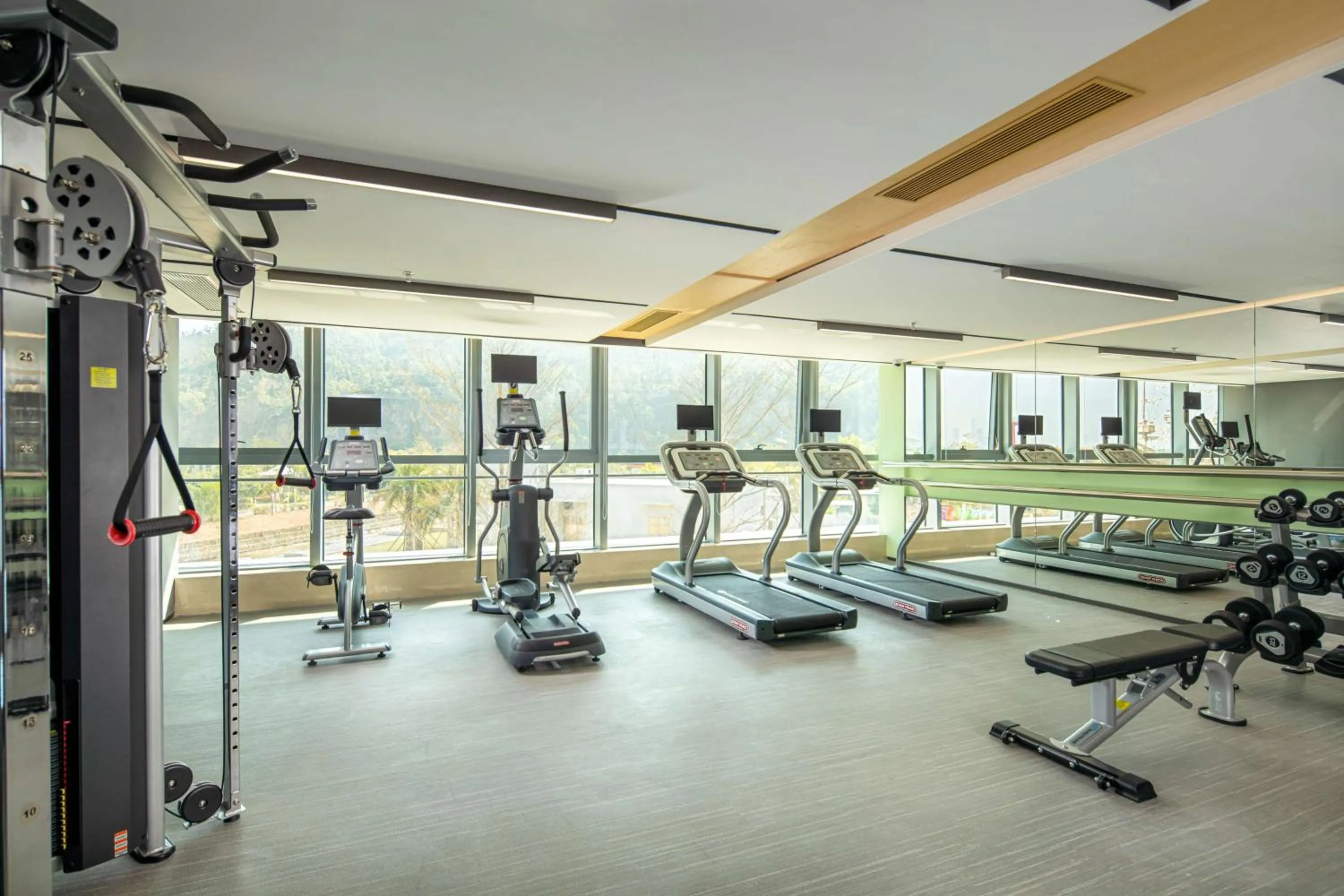 Fitness centre/facilities in Hilton Garden Inn Zhuhai Hengqin Sumlodol Park
