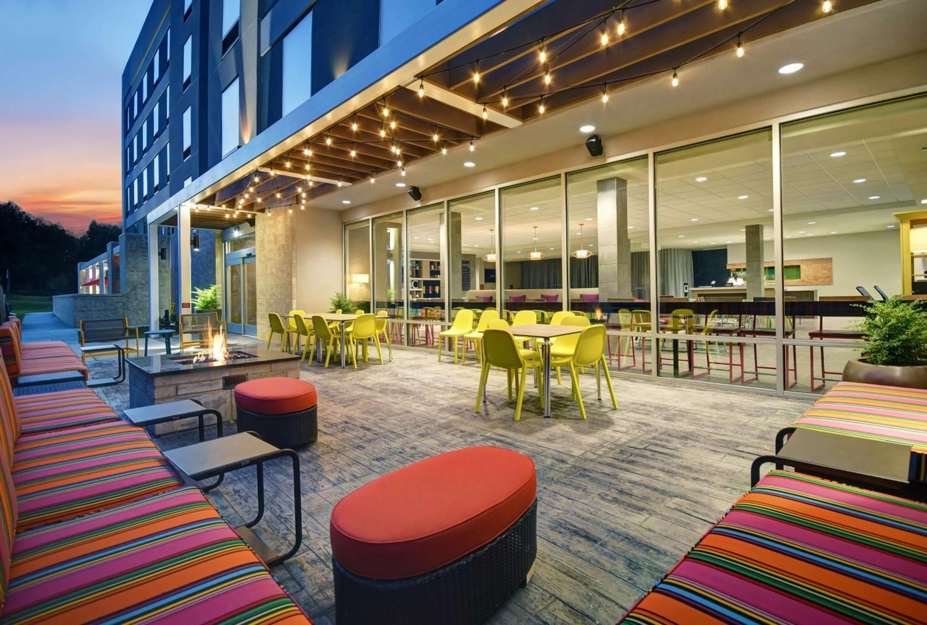 Patio in Home2 Suites By Hilton Raleigh North I-540