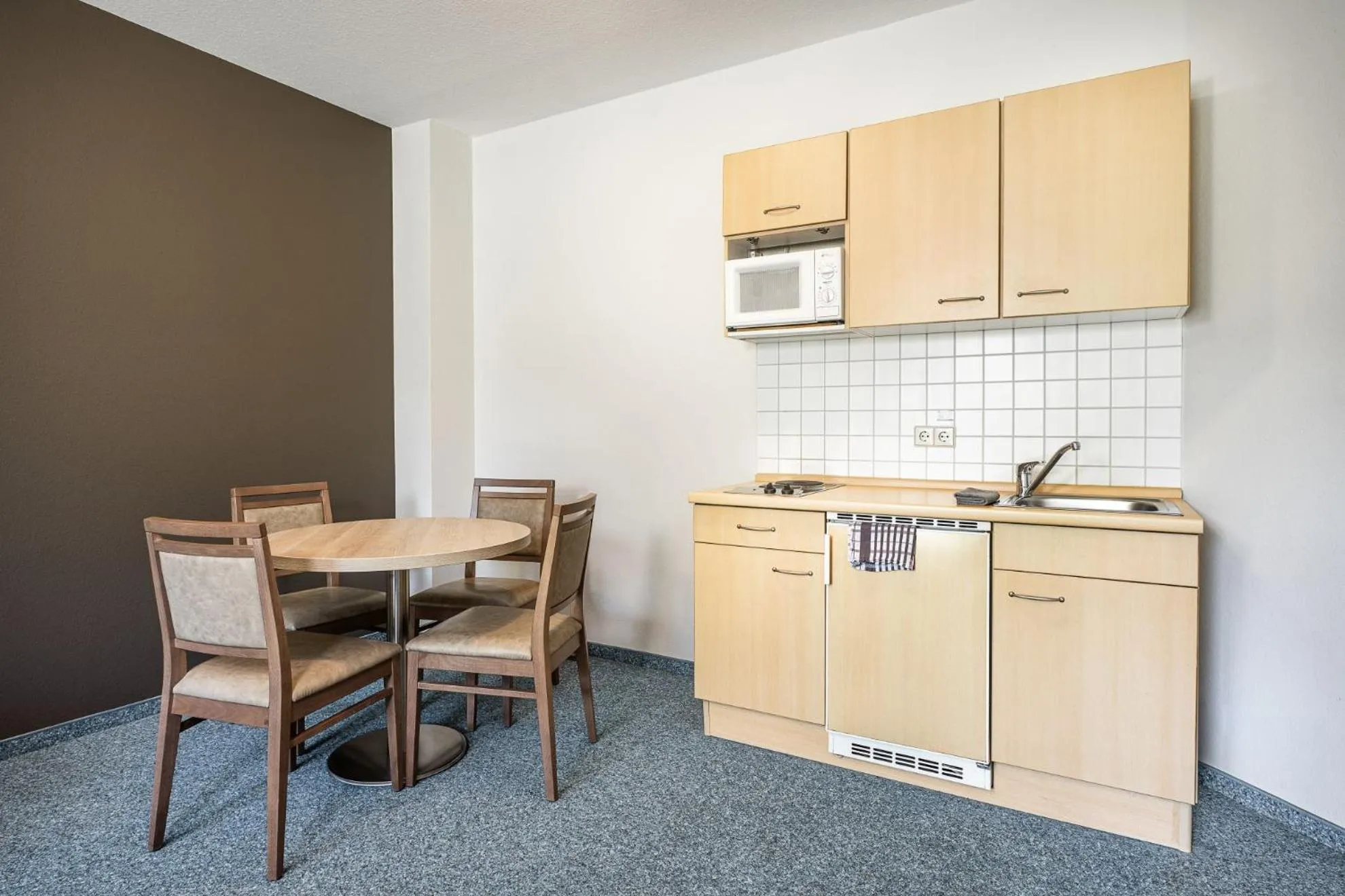 Kitchen or kitchenette in Hotel Heilemann