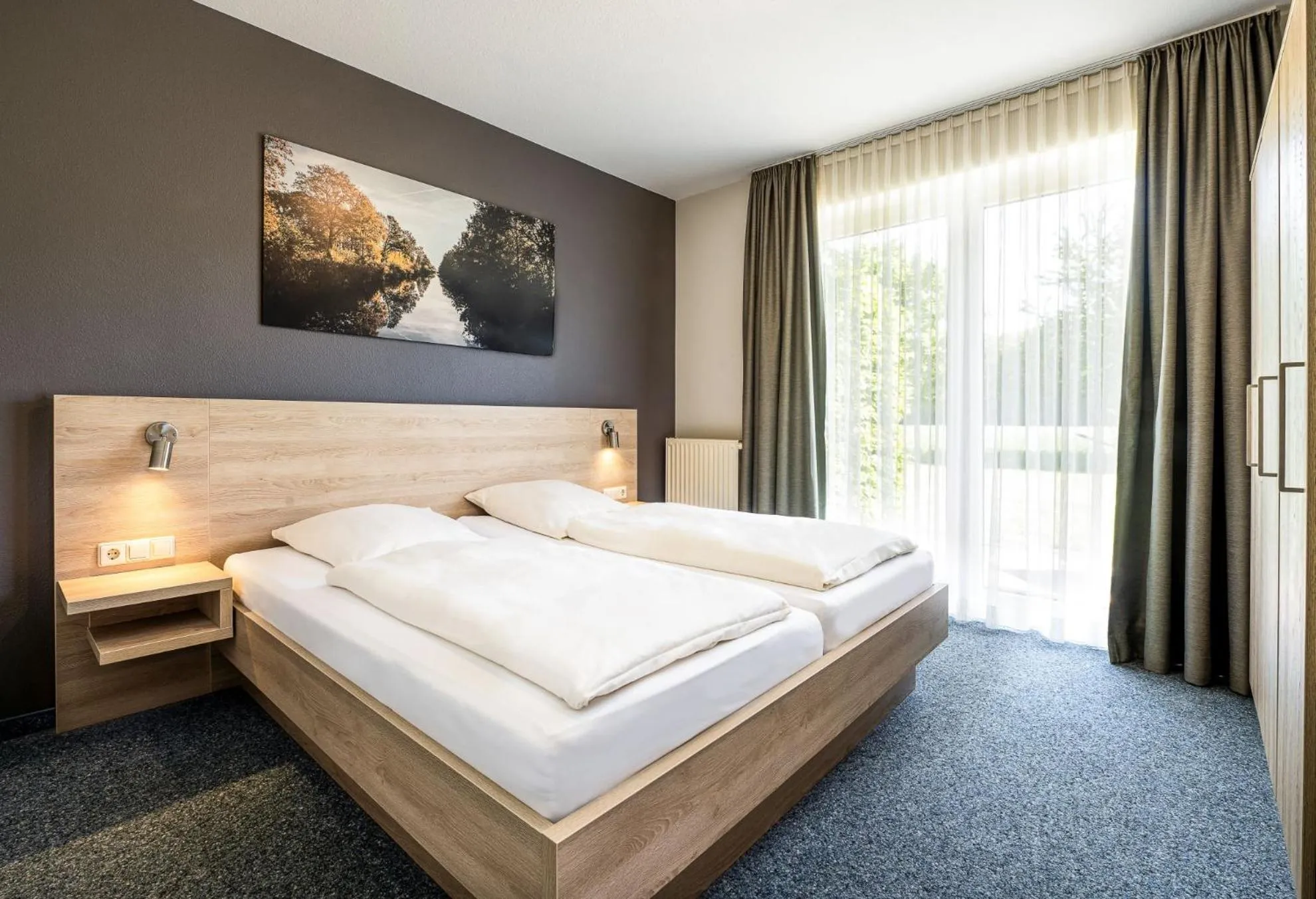 Bed in Hotel Heilemann