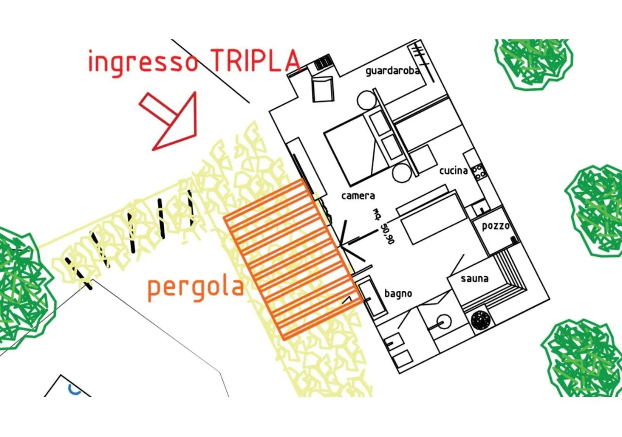 Floor plan in GreenValley BnB
