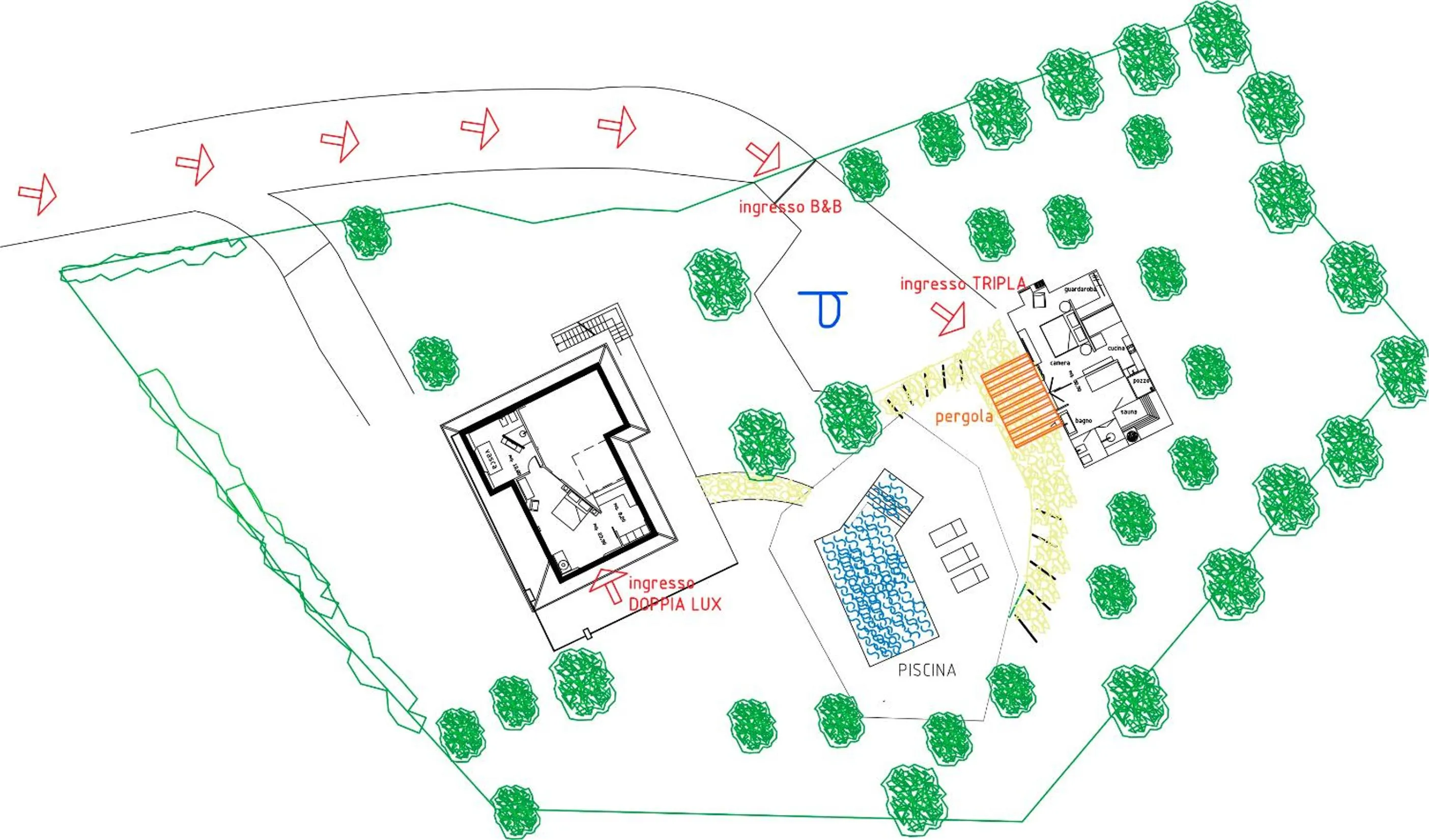 Floor plan in GreenValley BnB