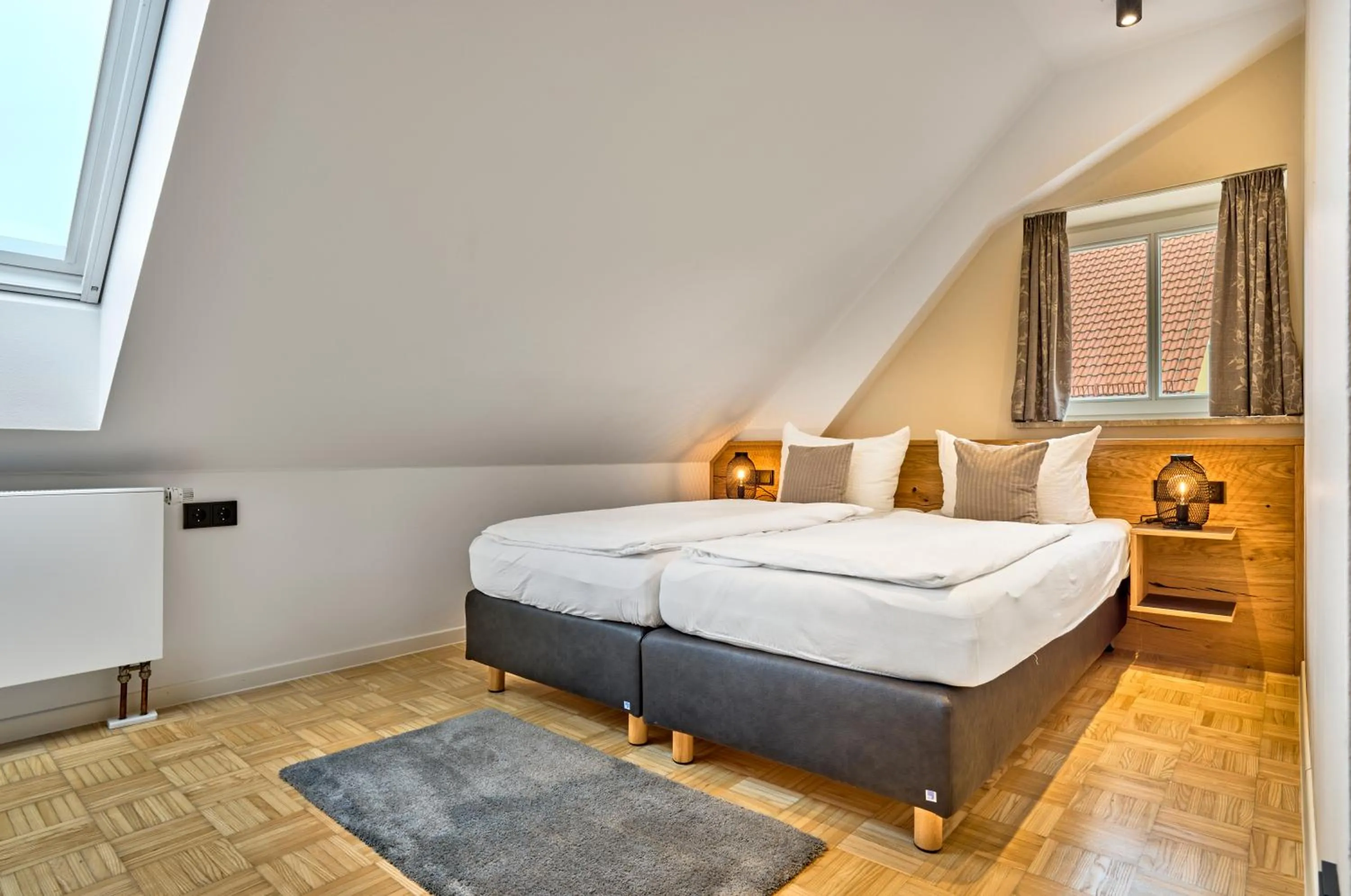 Bed in Gasthaus Hotel Ostermeier