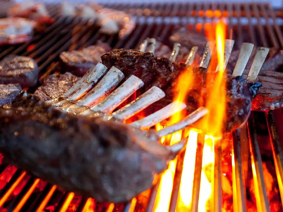 BBQ facilities in Gasthaus Hotel Ostermeier