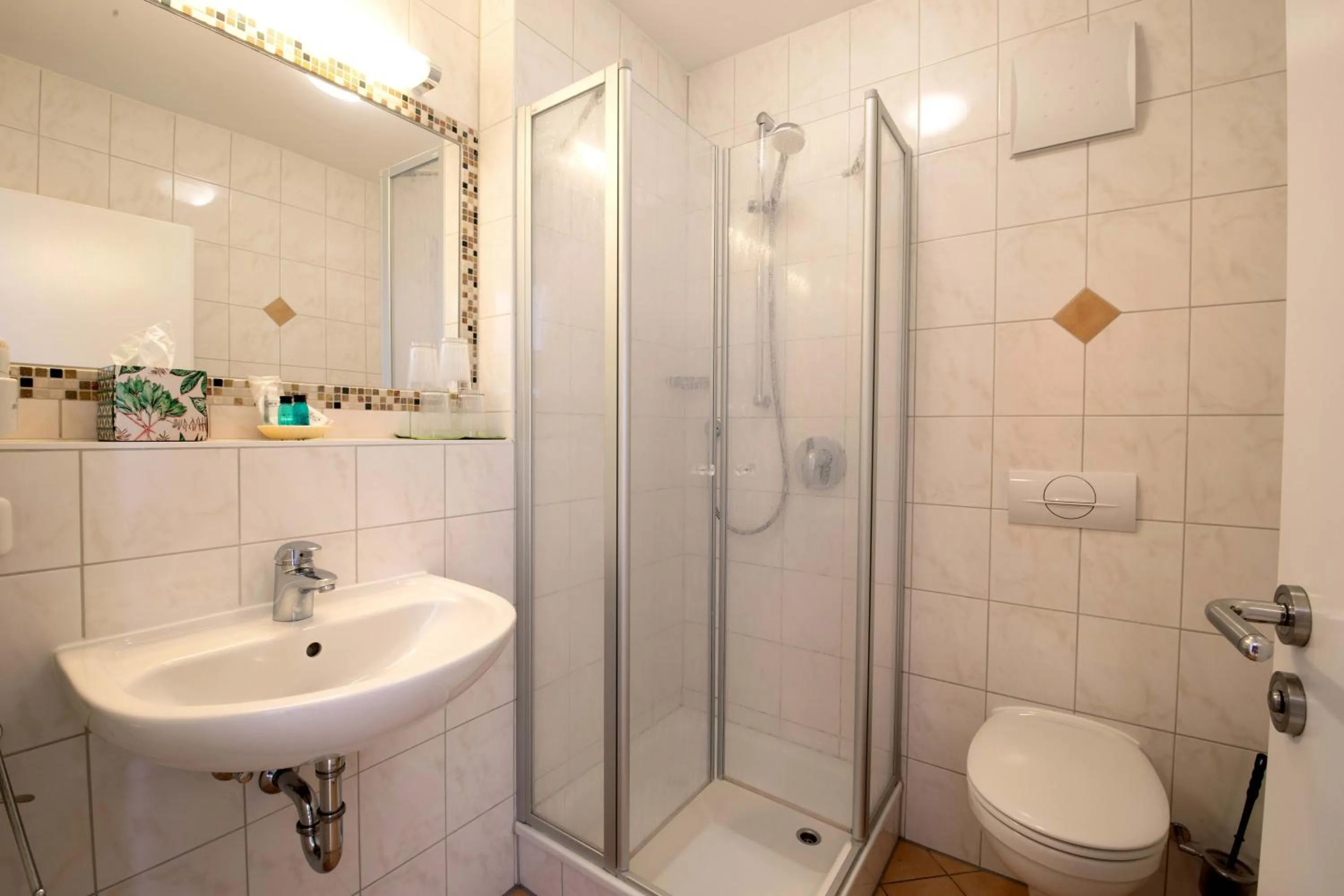 Bathroom in Gasthaus Hotel Ostermeier