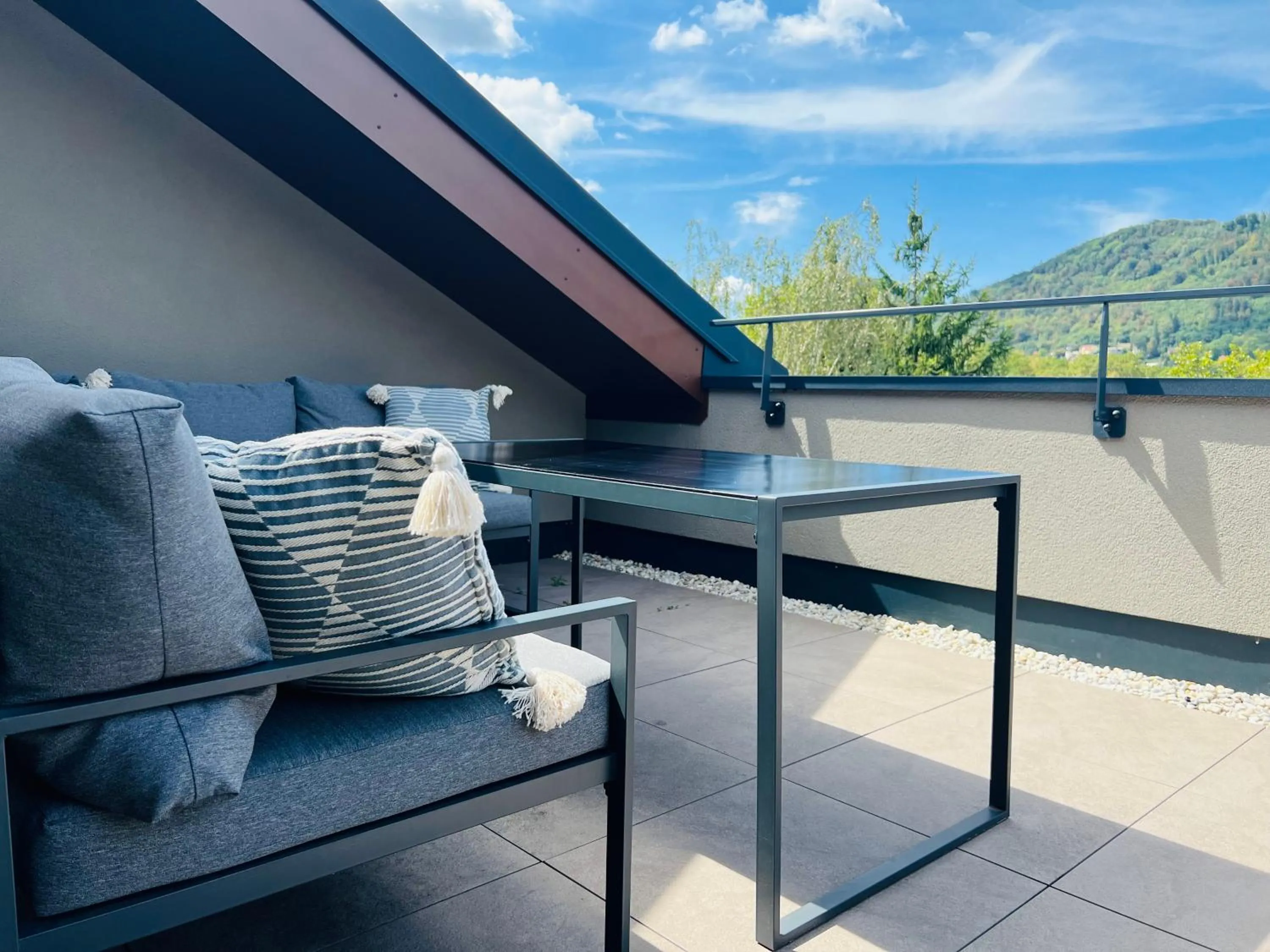 Balcony/Terrace in APSTAY Eggenberg I Self Check-in I Parking option