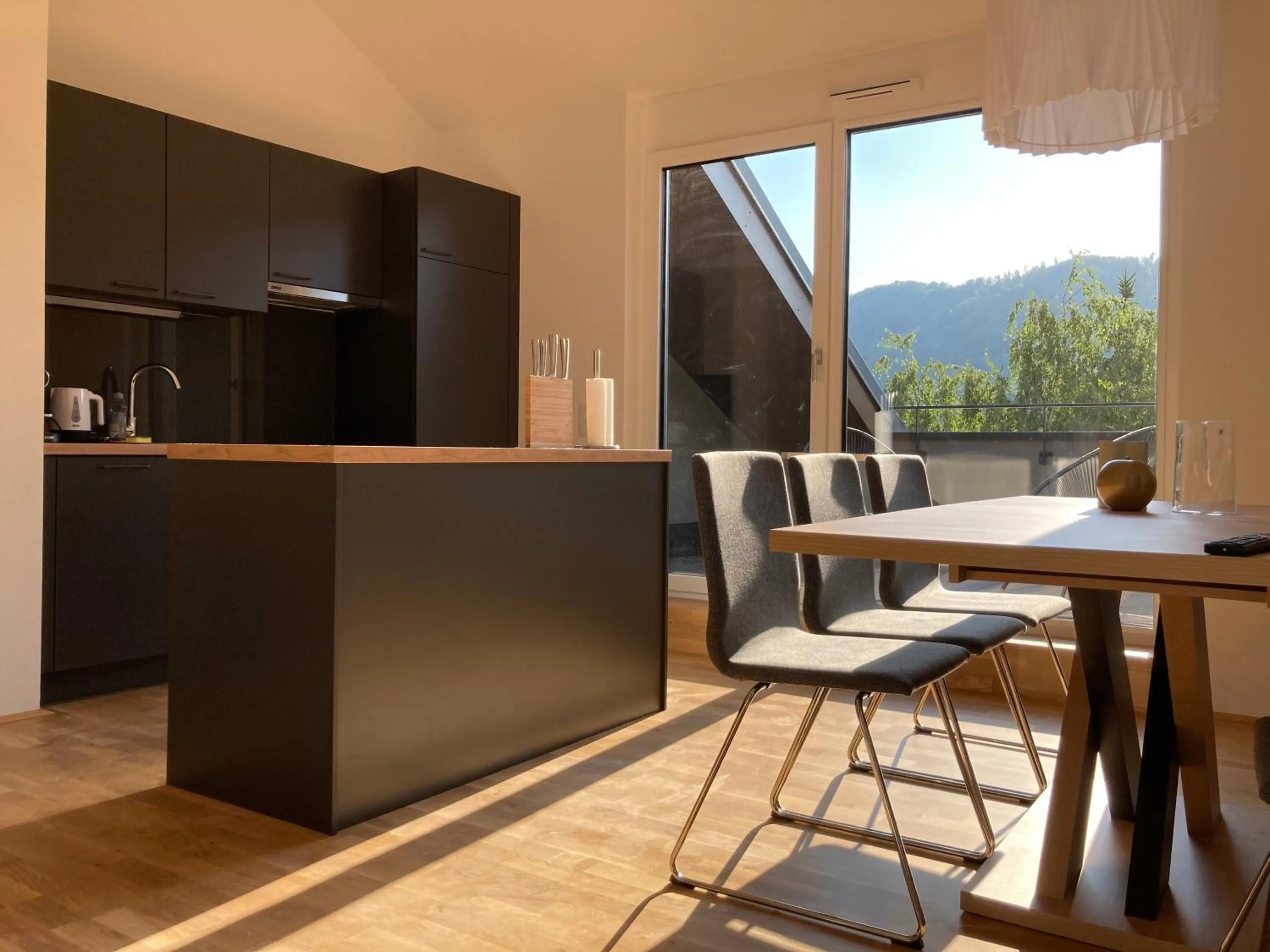 Balcony/Terrace in APSTAY Eggenberg I Self Check-in I Parking option