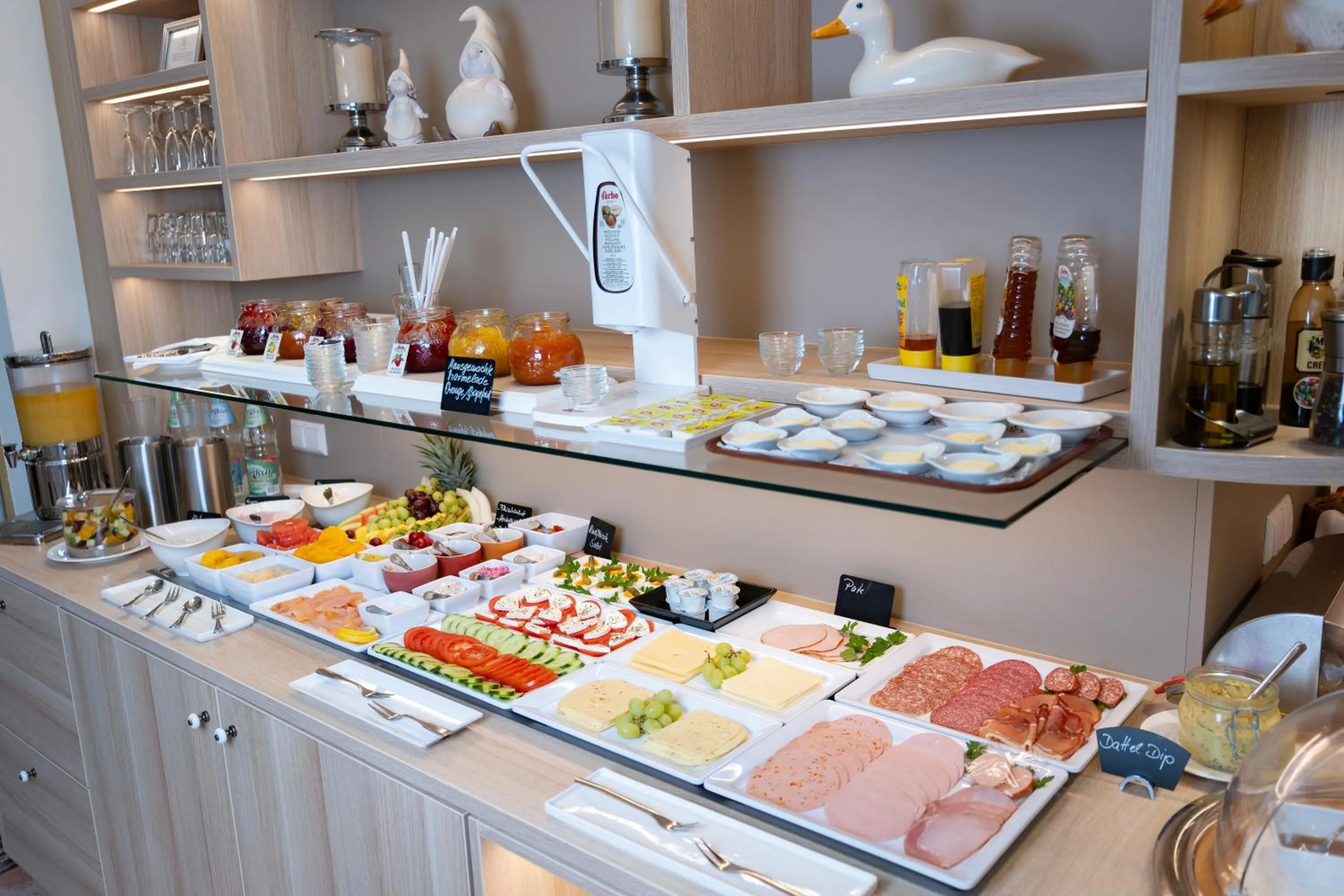 Buffet breakfast in Hotel Alpha