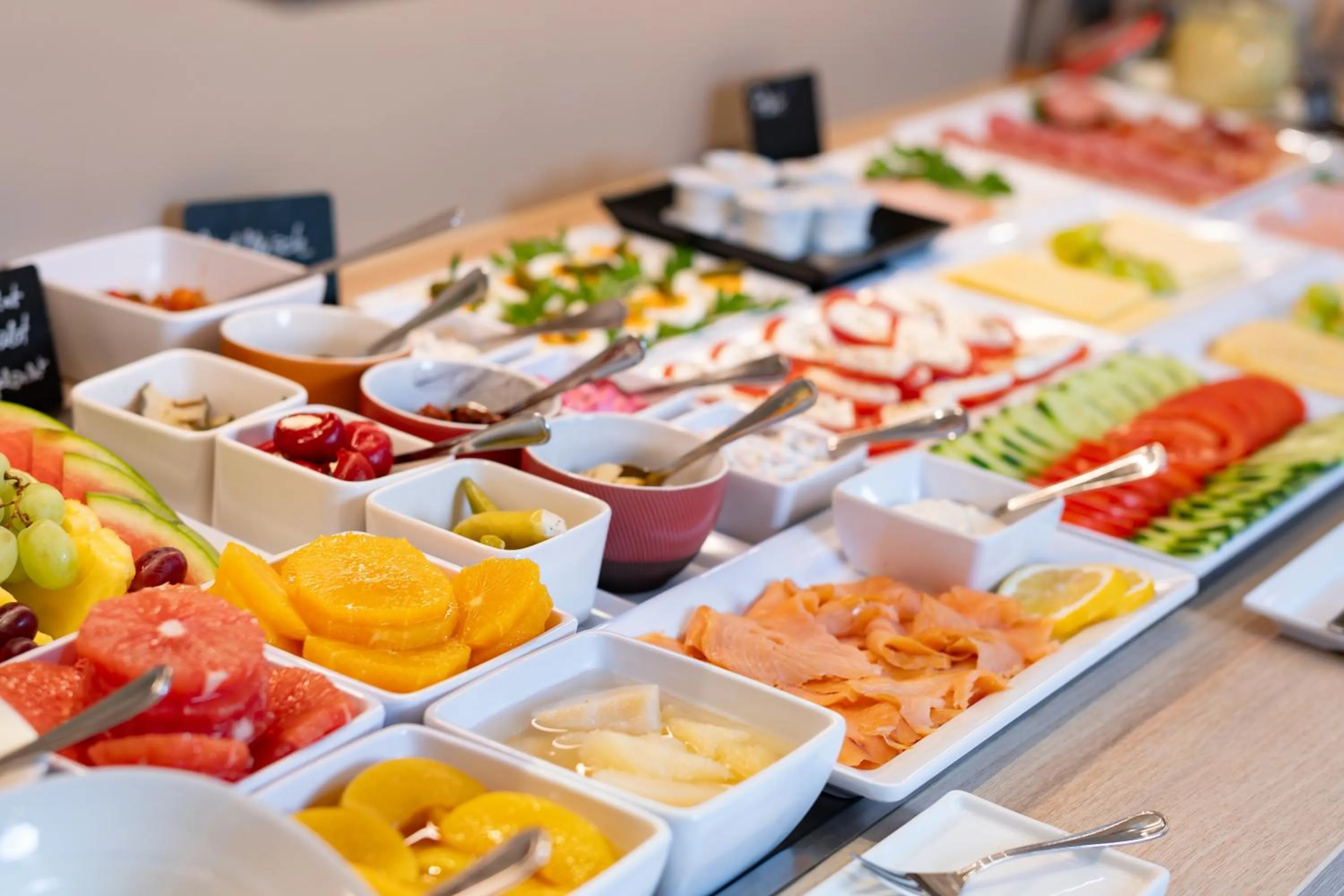 Buffet breakfast in Hotel Alpha