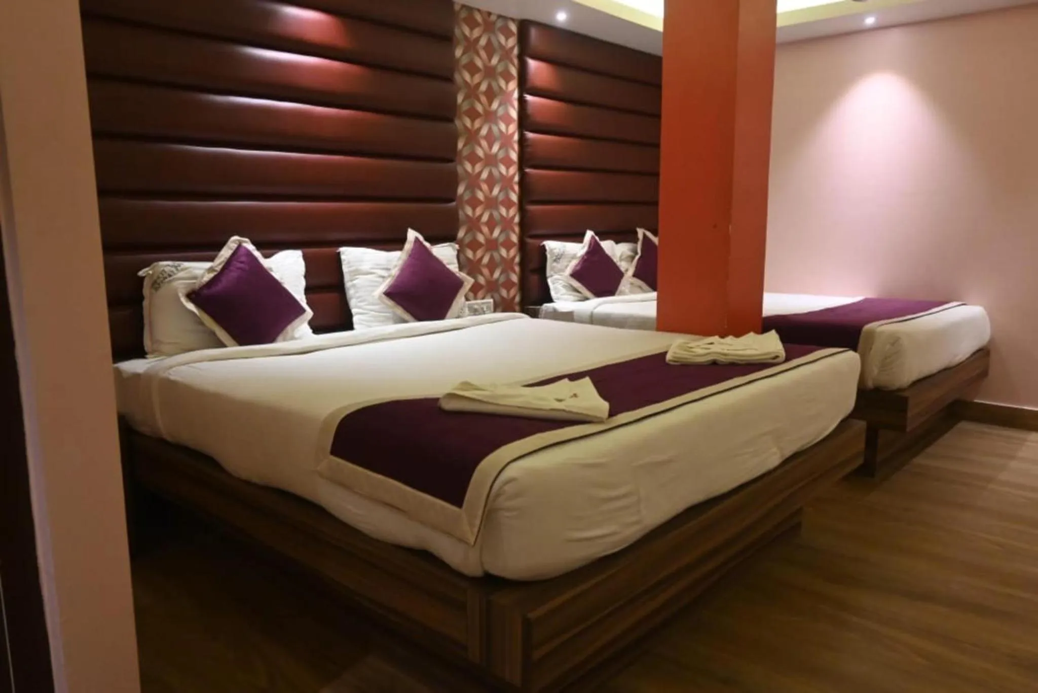 Bed in Hotel Runway Inn