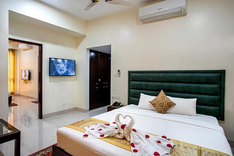 Bed in Grand Mostafa Hotel Ababil