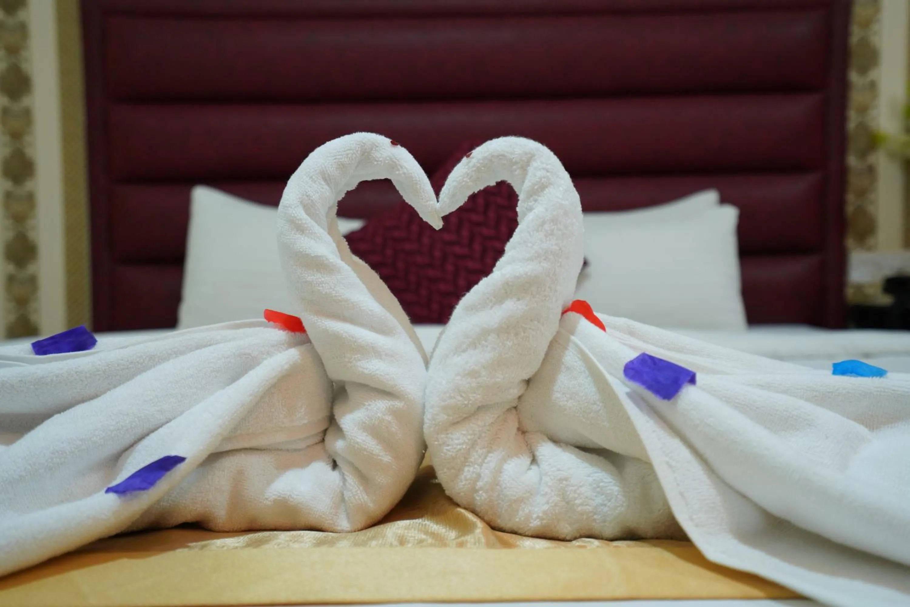 Bed in Grand Mostafa Hotel Ababil