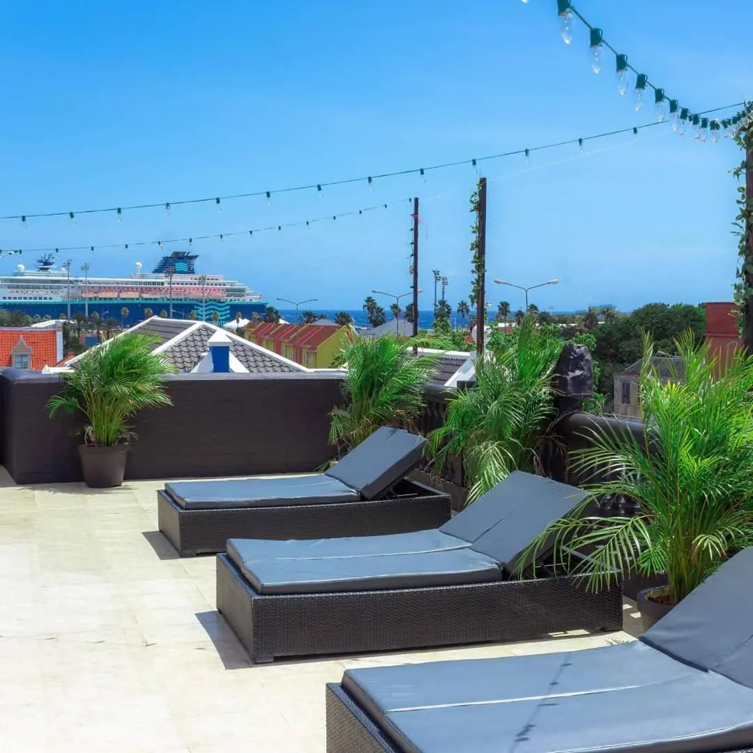Seating area in Curacao Suites Hotel