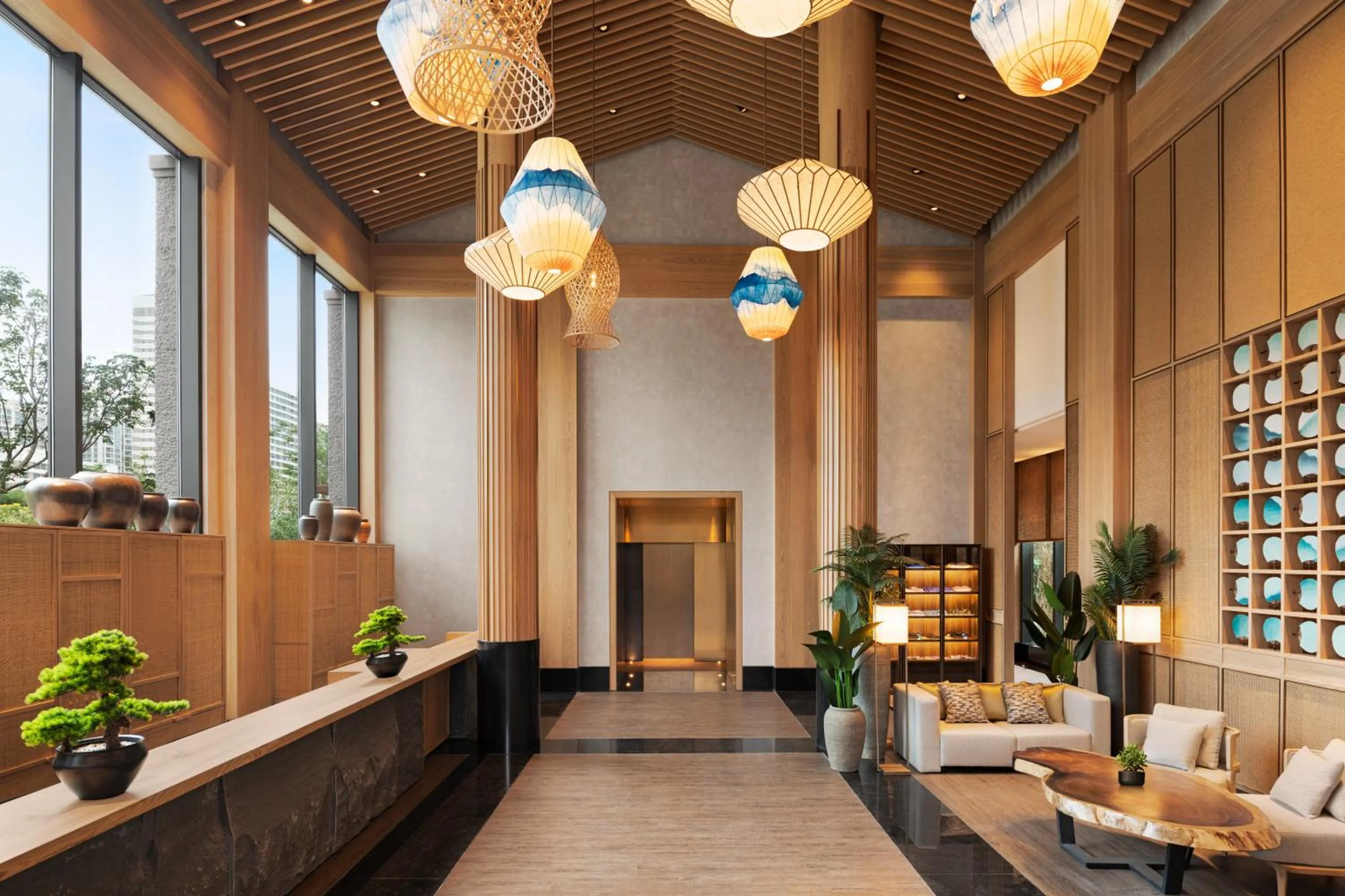 Hot Spring Bath in Shangri-La Putian Onsen Resort Hotel