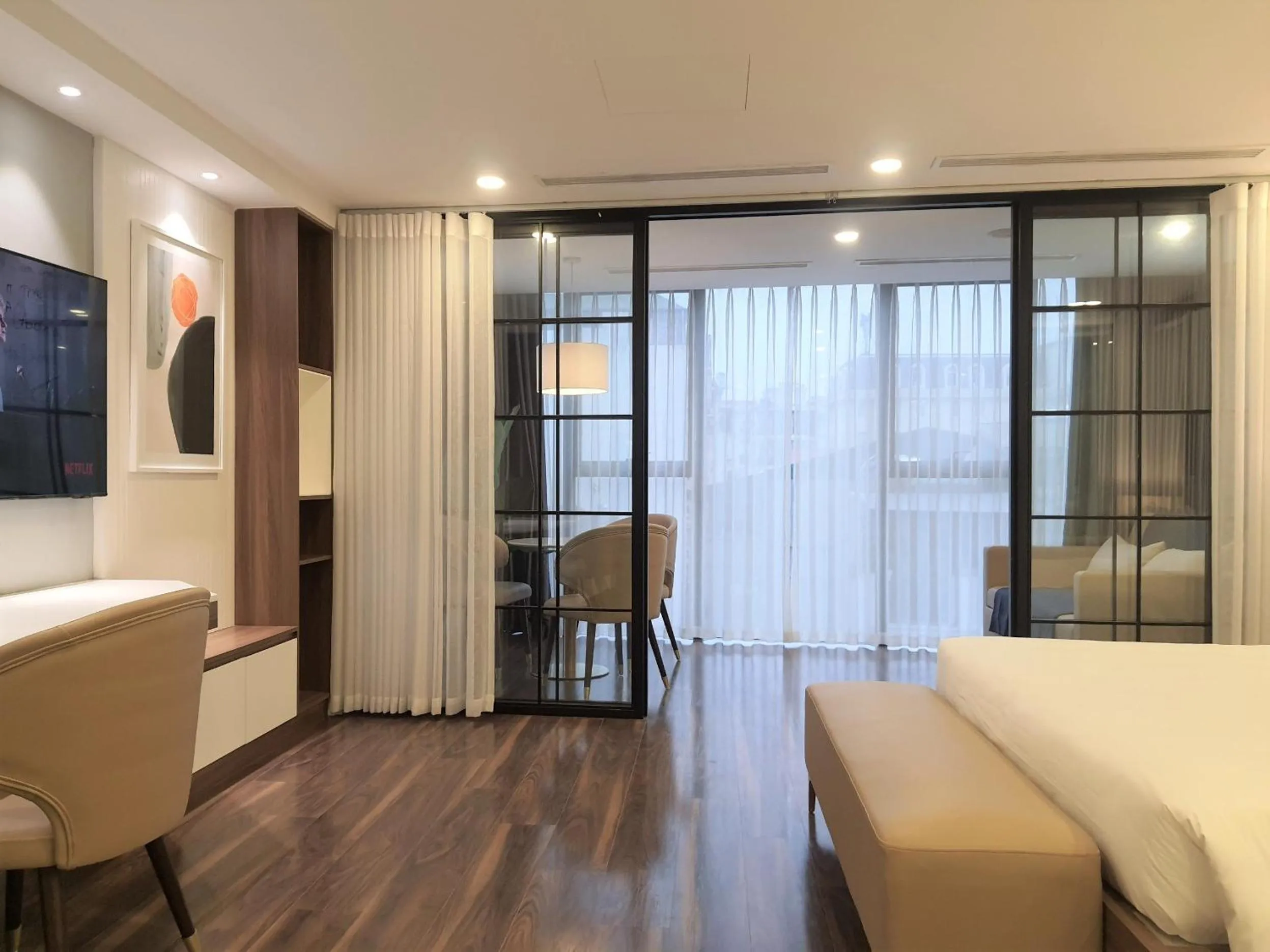 TV and multimedia, Bed in LIVIE Hanoi Ham Long