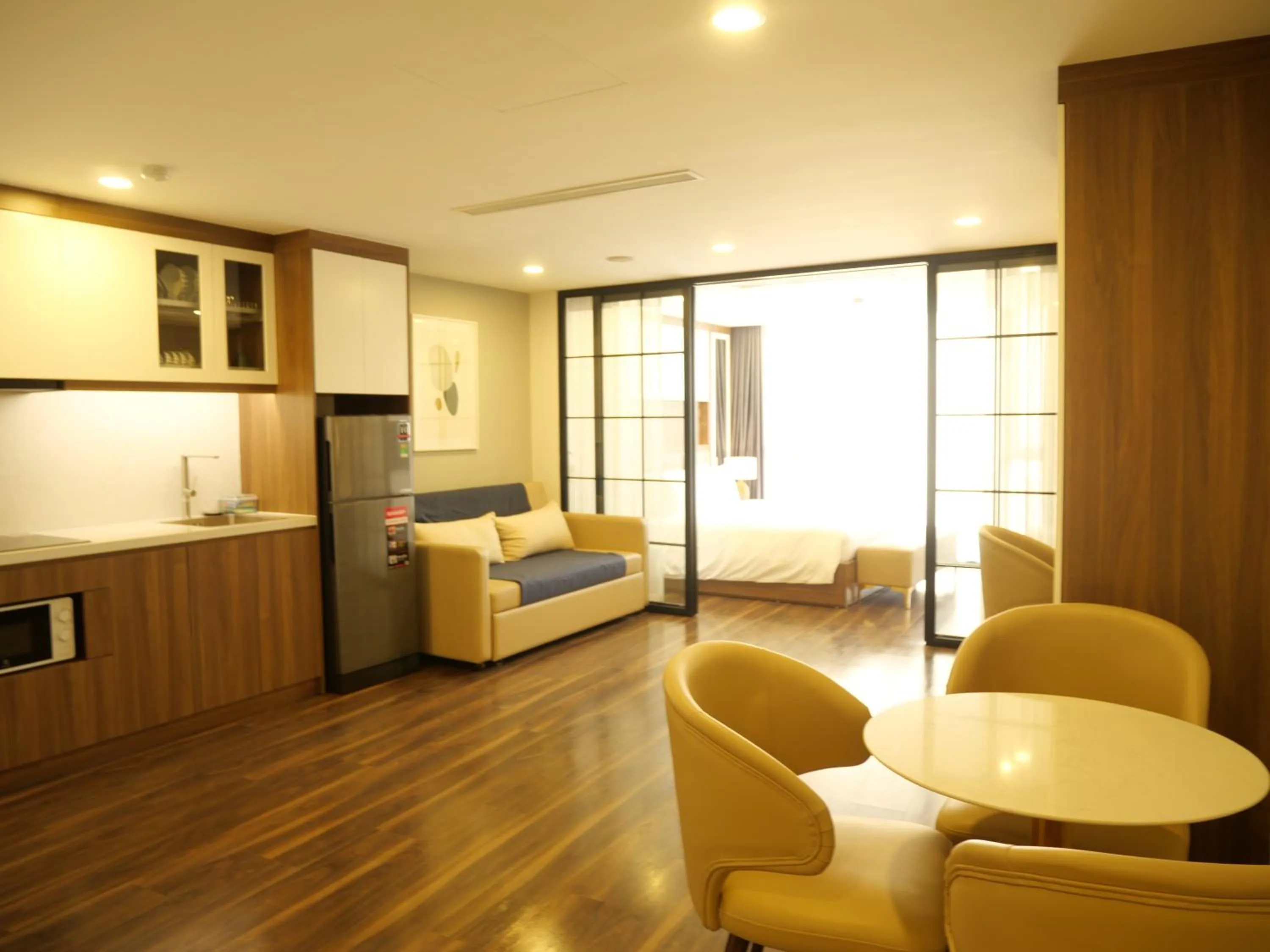 Living room, Bed in LIVIE Hanoi Ham Long