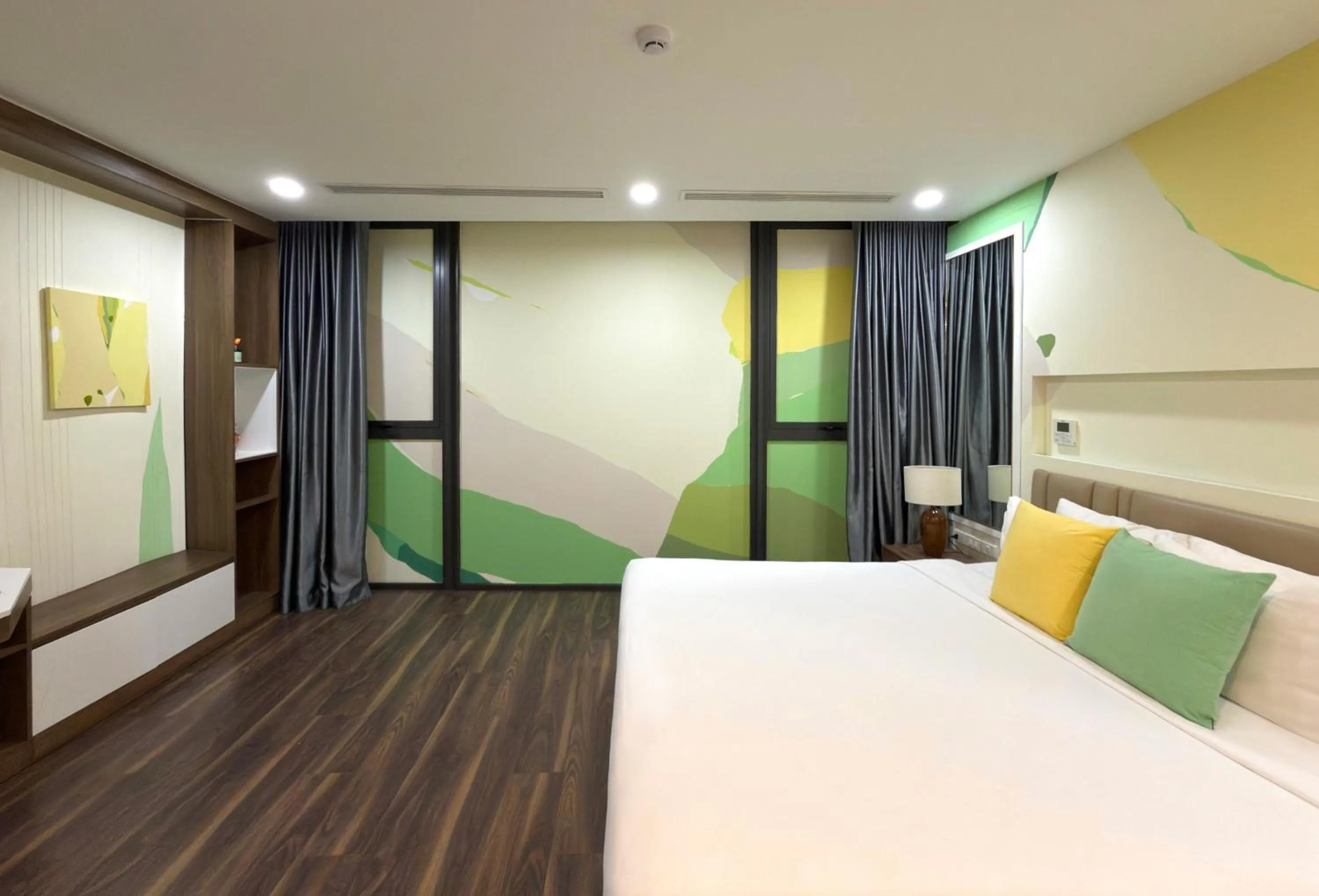 Bed in LIVIE Hanoi Ham Long