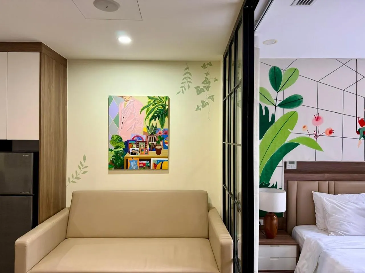 Seating area, Bed in LIVIE Hanoi Ham Long