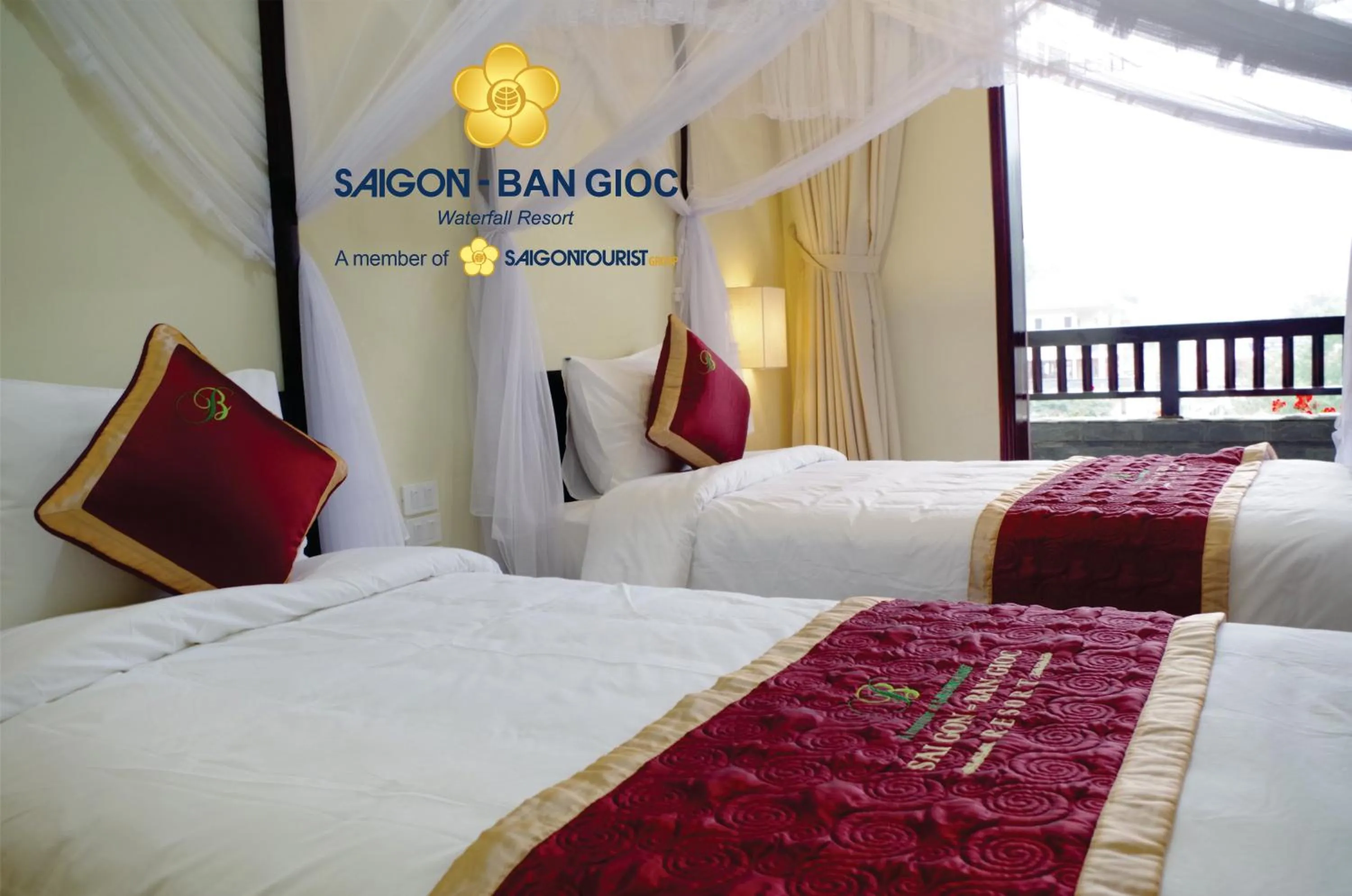 Bedroom, Bed in Sài Gòn - Bản Giốc Resort