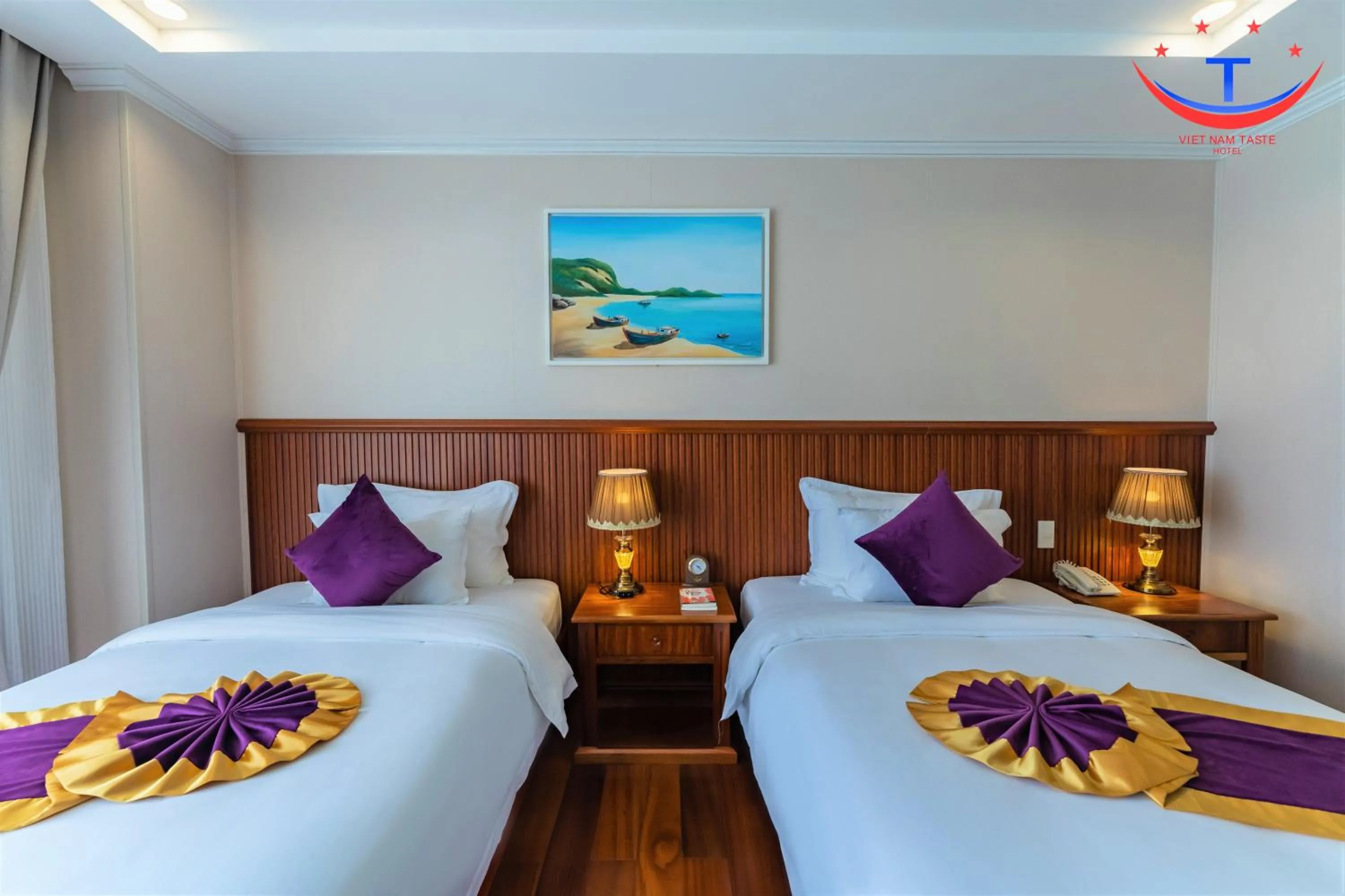Bed in Vietnam Taste Hotel Quy Nhon - Beachfront