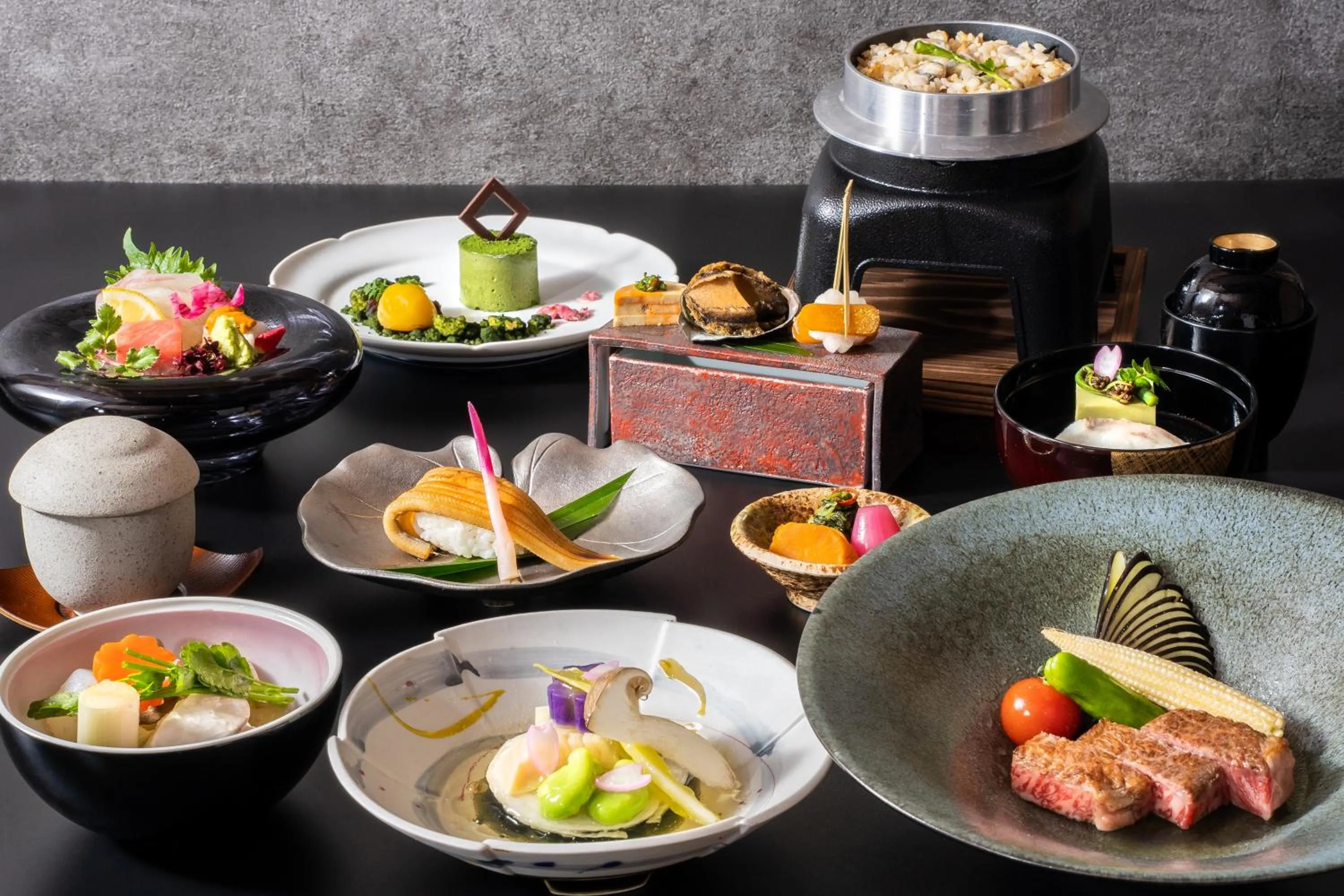 Breakfast in Suisui Garden Ryokan (in the Art Hotel Kokura New Tagawa)