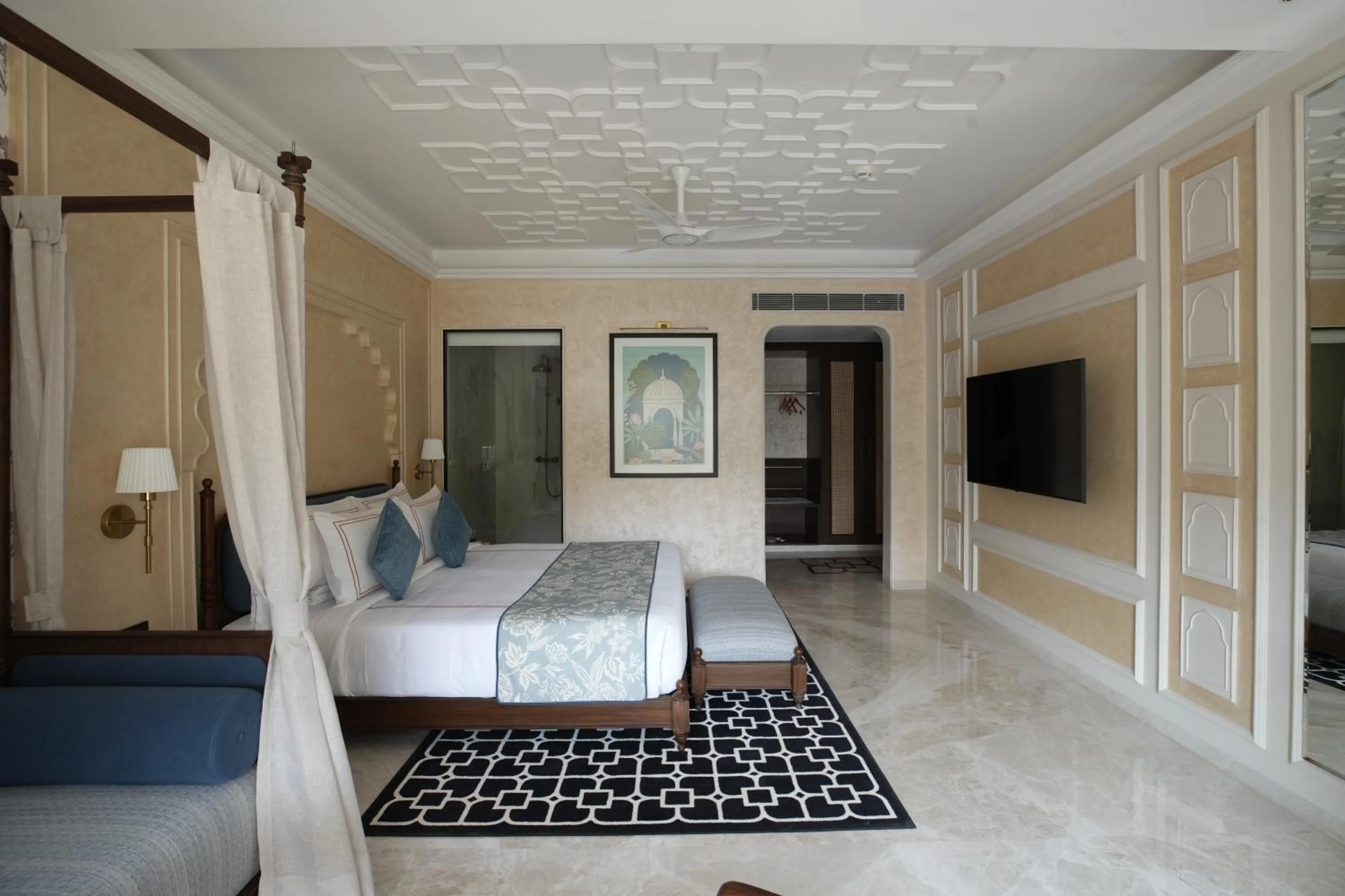 Communal lounge/ TV room, Bed in Sayaji Resorts & Spa Udaipur