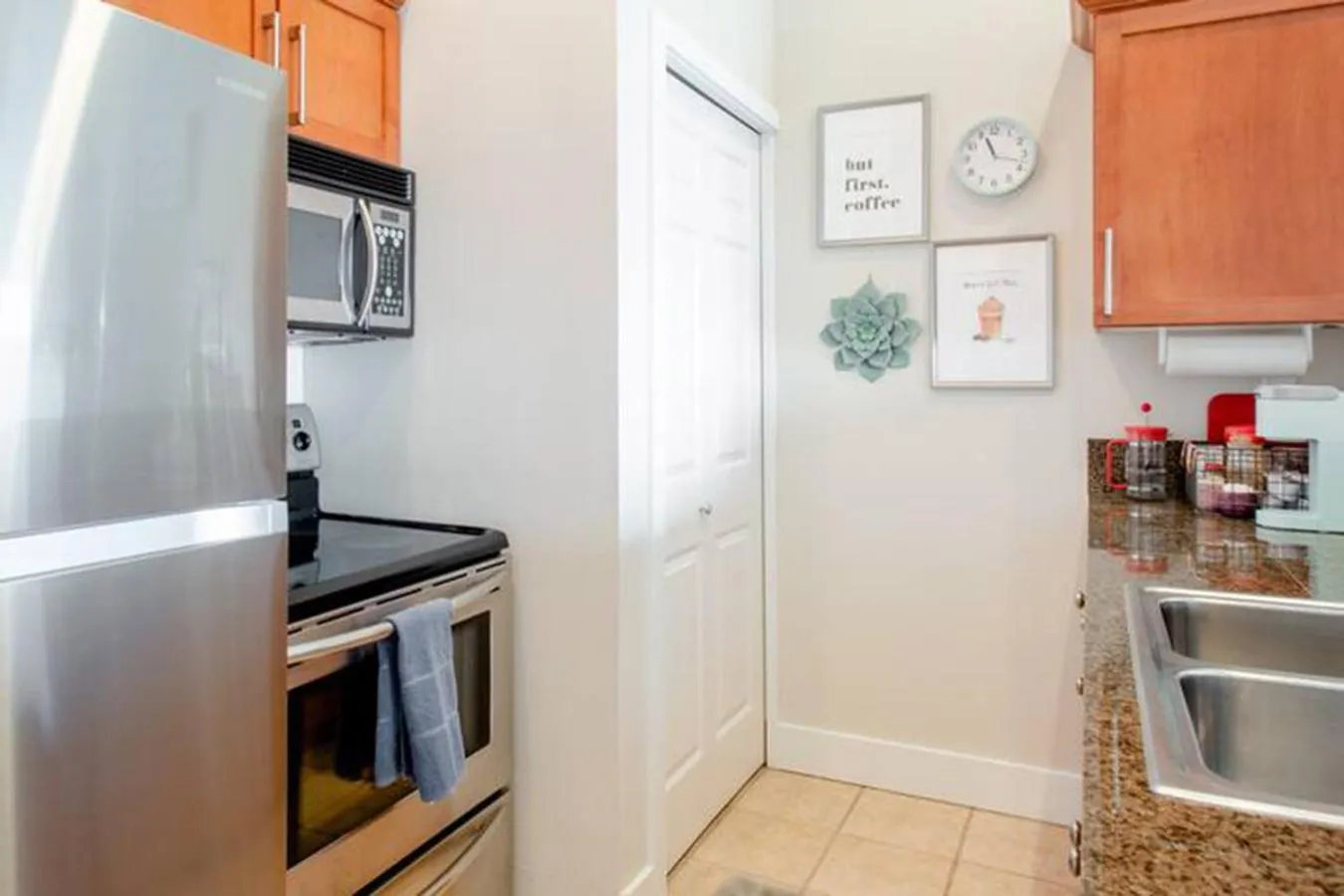 minibar in Top Floor Water View Oasis near Space Needle & Cruise