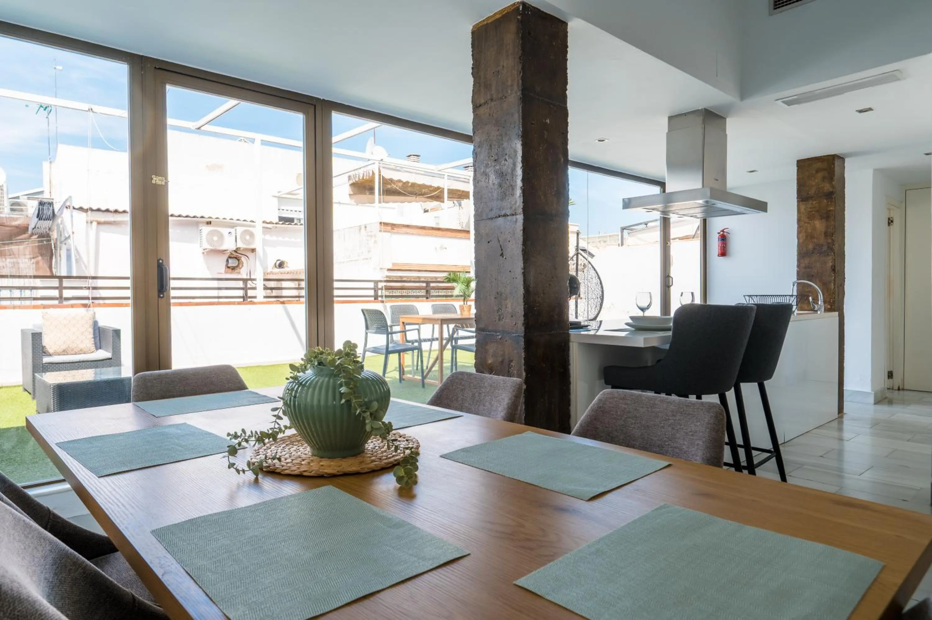 Dining area in Áticos Magdalena