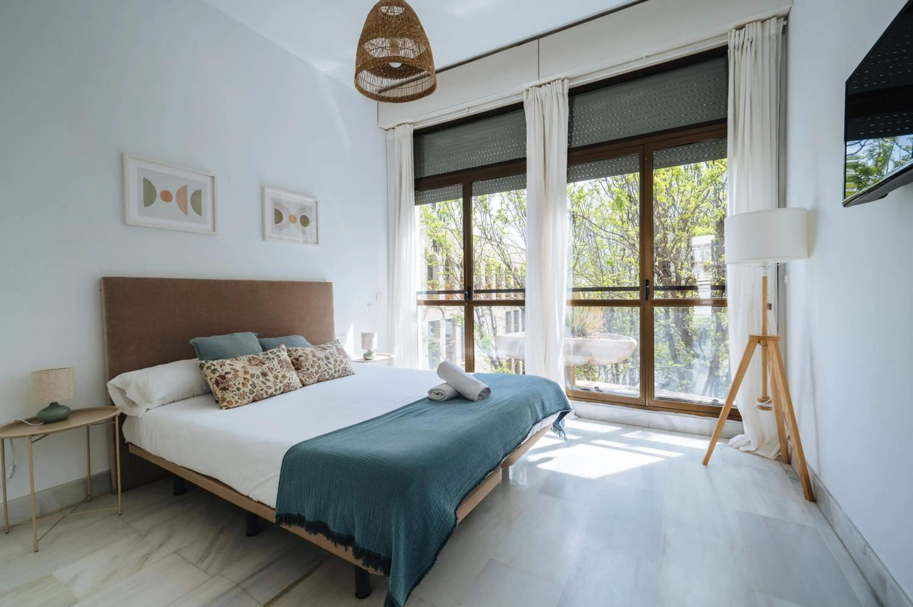 Bed in Áticos Magdalena