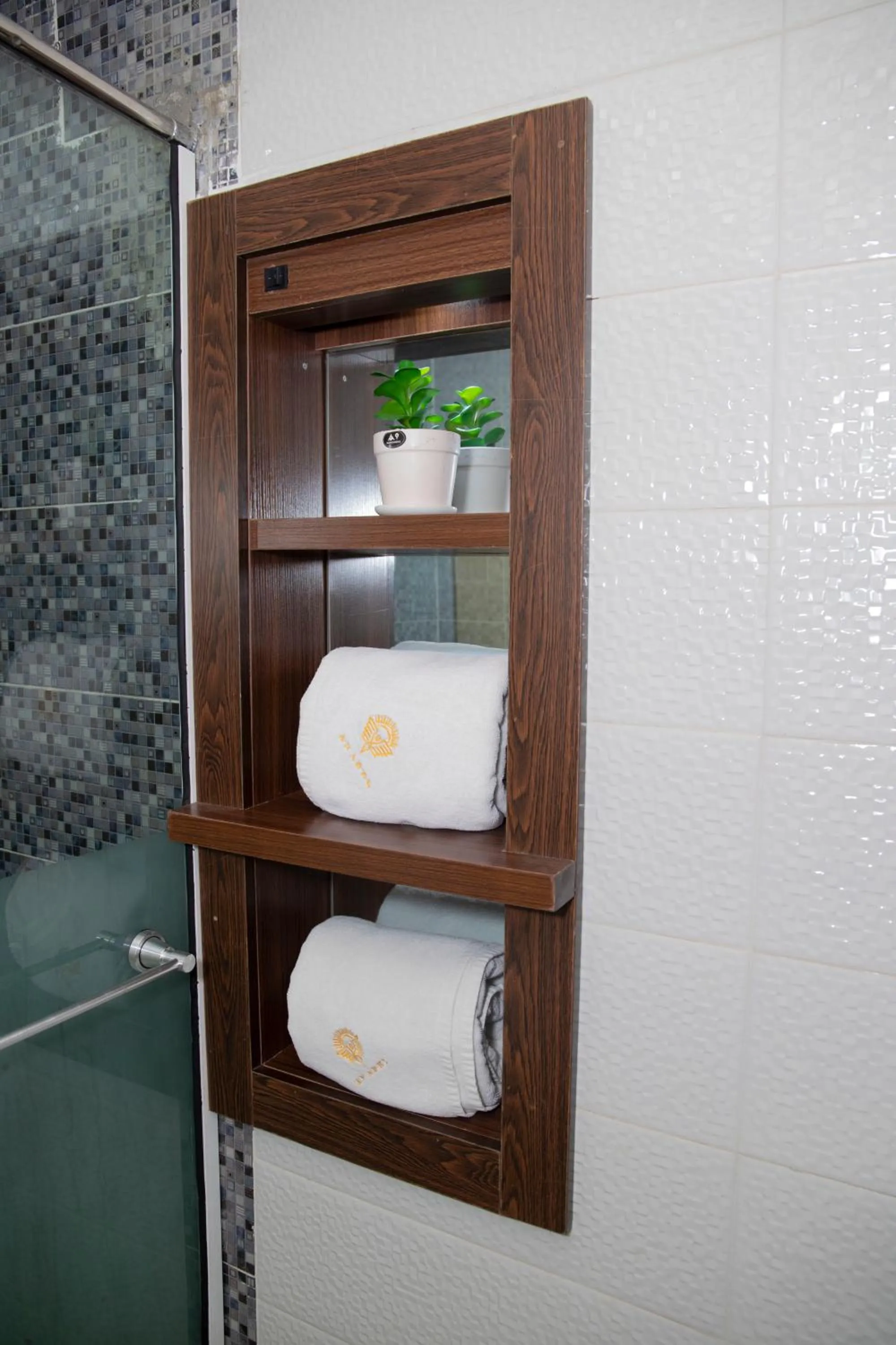 Shower in Anabel Apartment and Suites, Abuja
