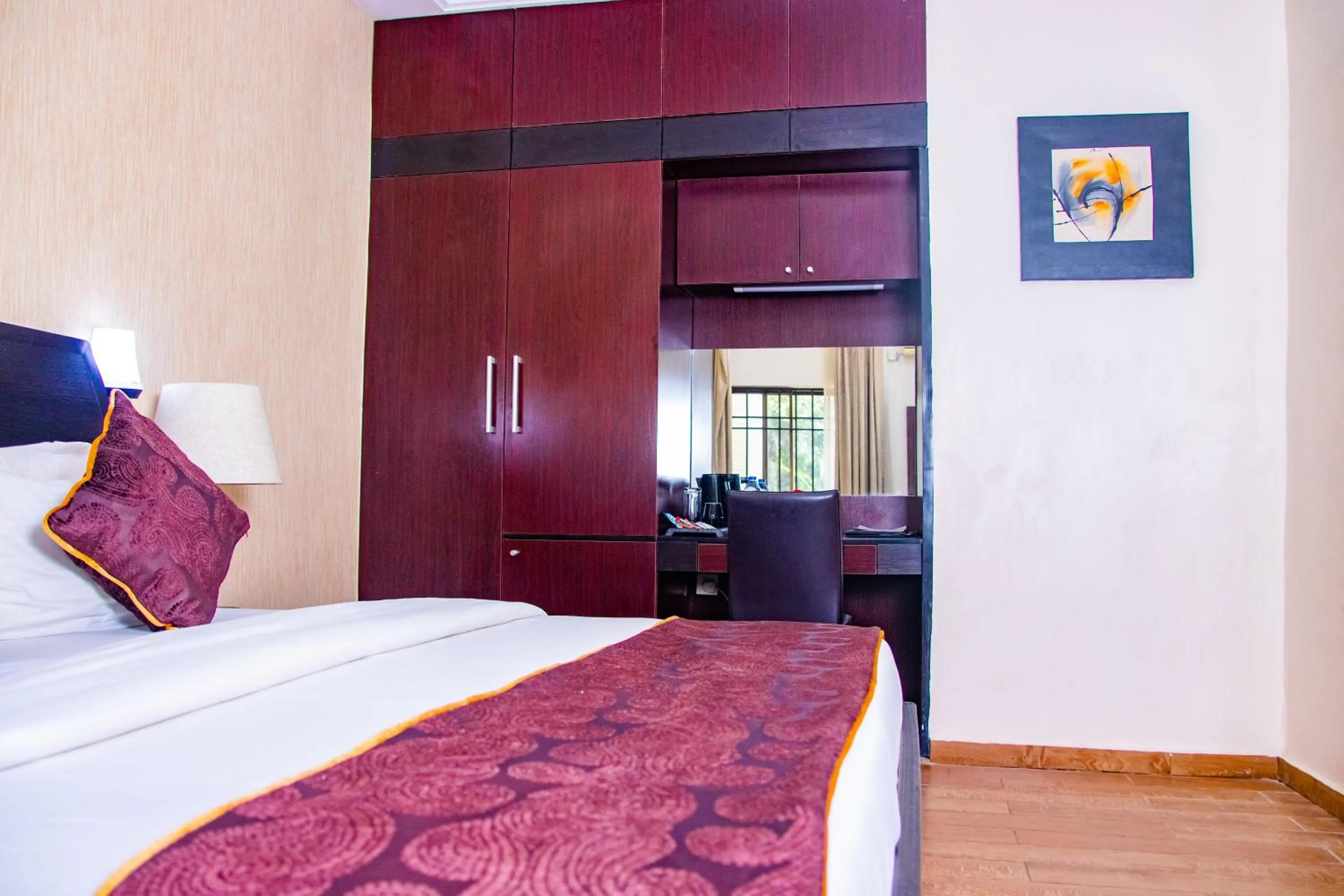 Bed in Anabel Apartment and Suites, Abuja