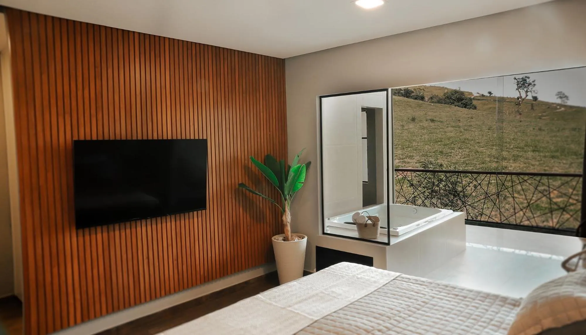 Bed in Pousada Quinta dos Cabeças