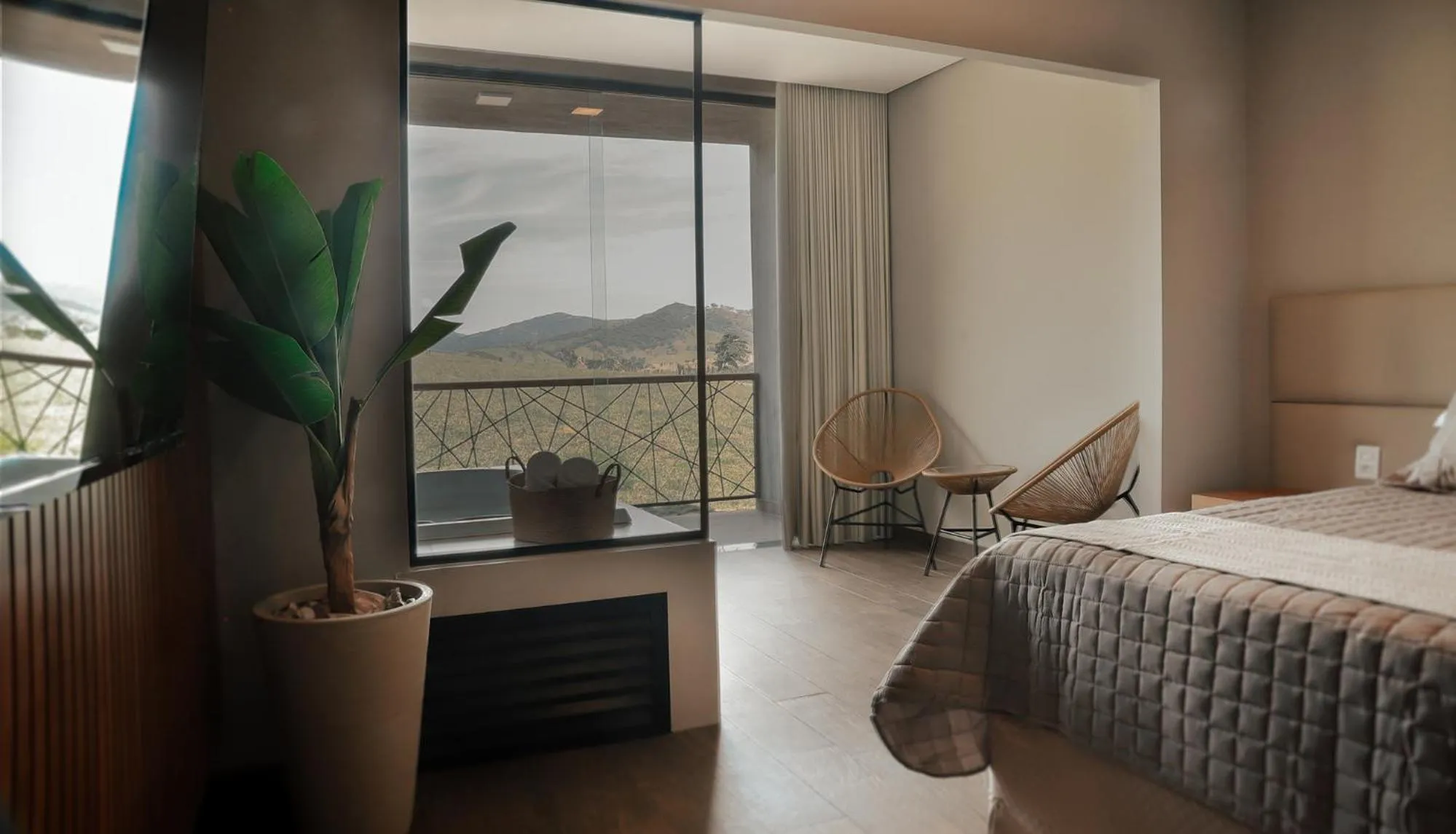 Bed in Pousada Quinta dos Cabeças