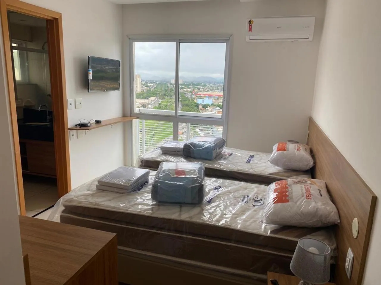 Bed in Apart Hotel Diamond Flat 2 Quartos