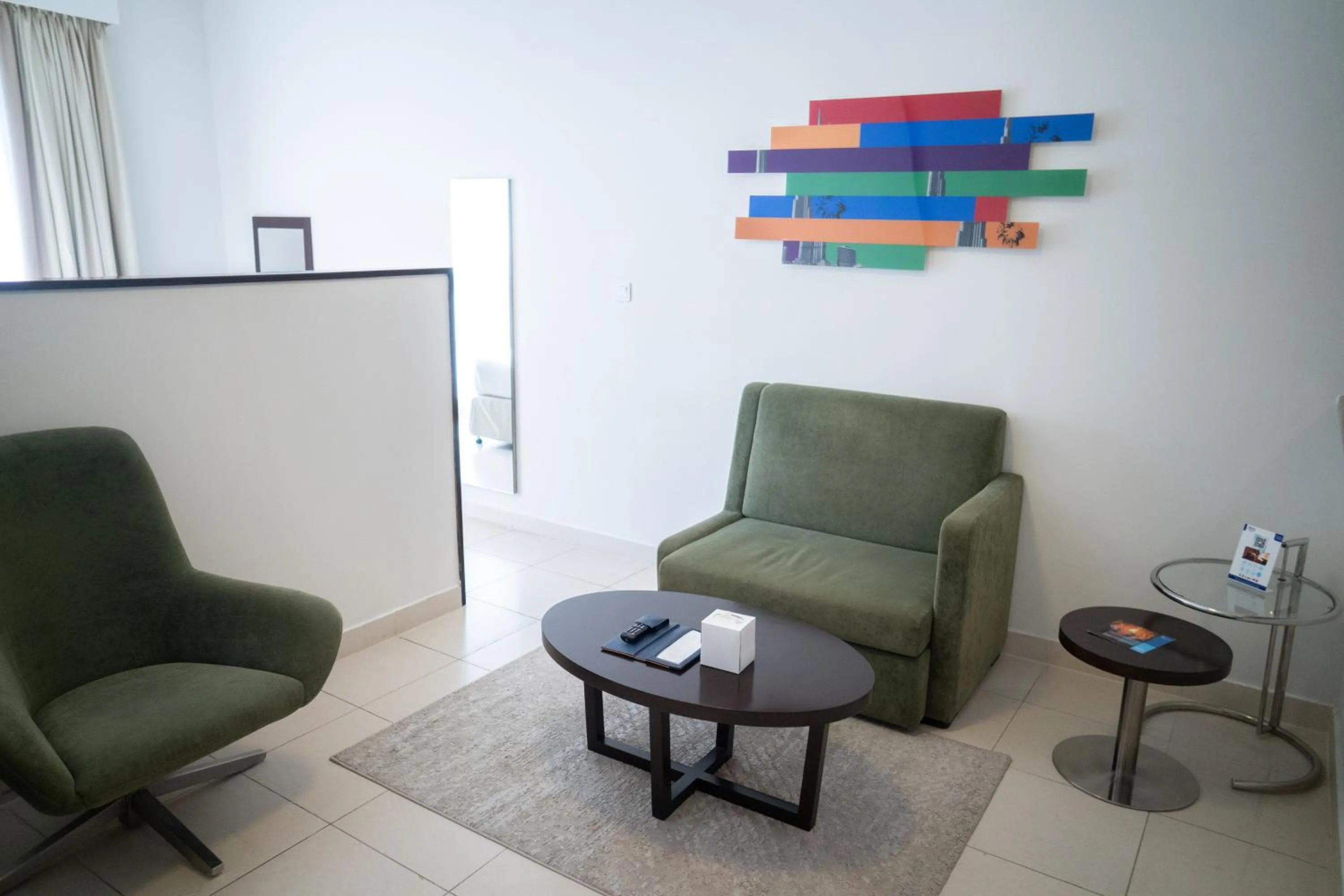 Living room in MENA ApartHotel Albarsha At The Mall