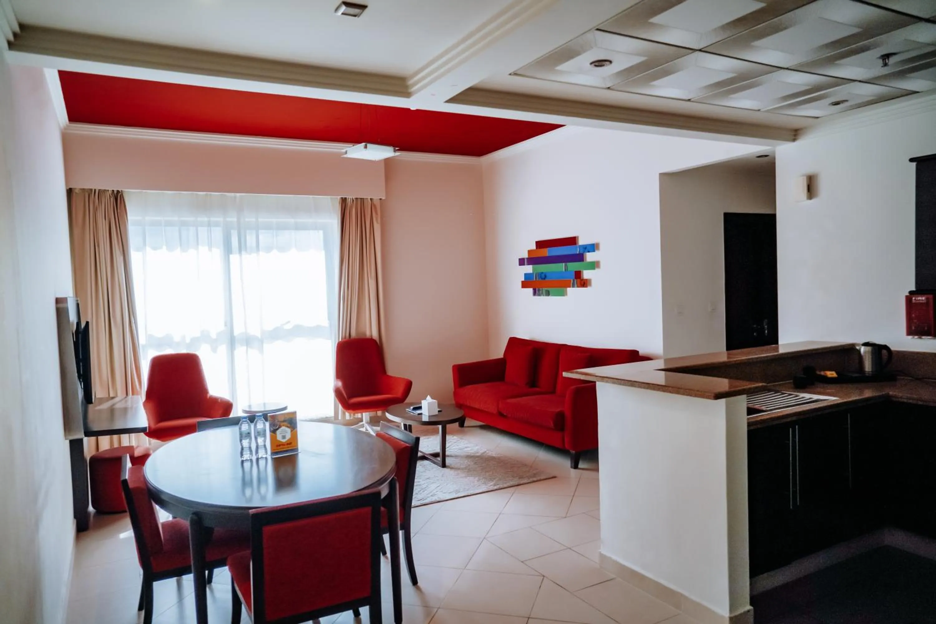 Living room in MENA ApartHotel Albarsha At The Mall