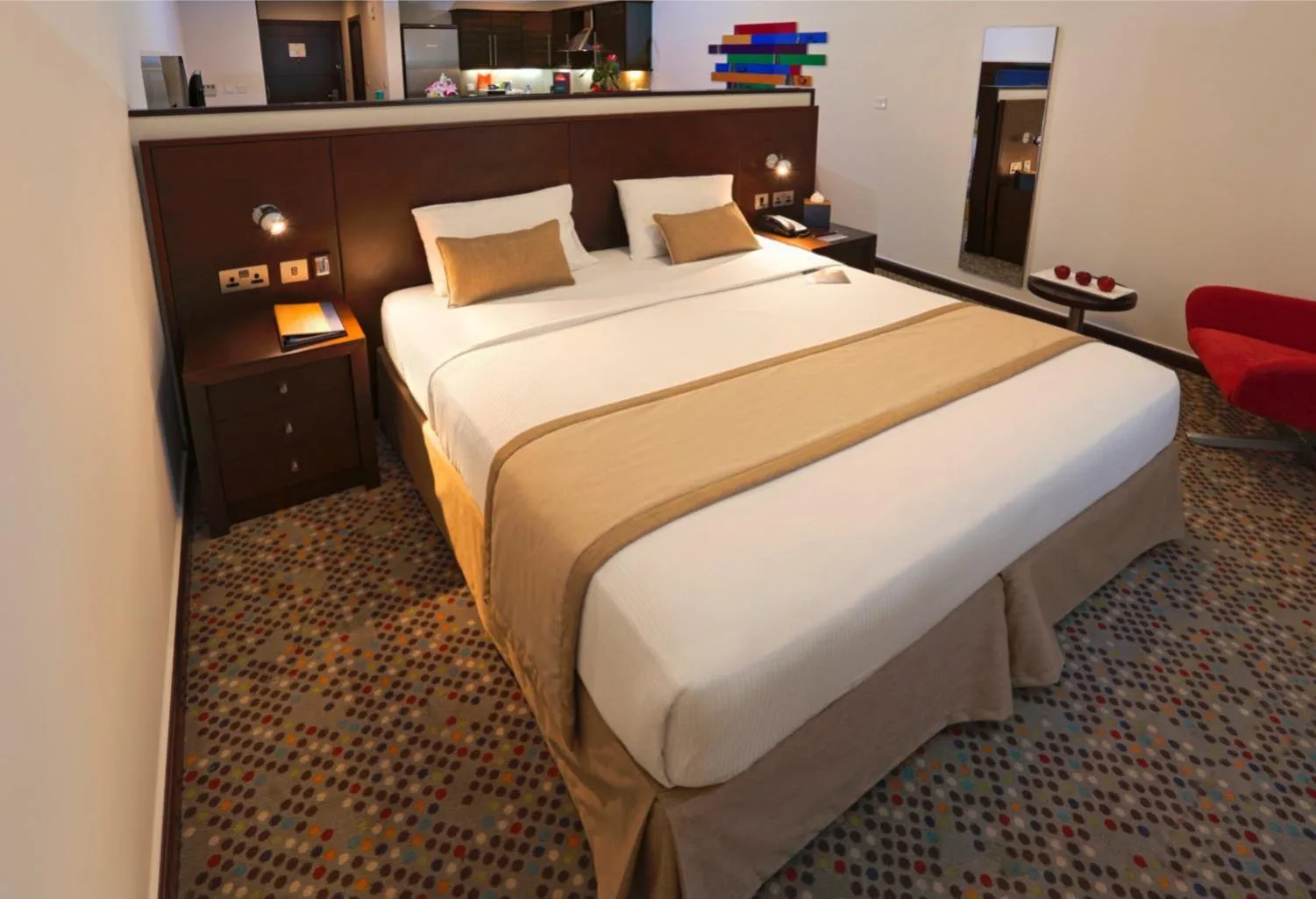 Bed in MENA ApartHotel Albarsha At The Mall