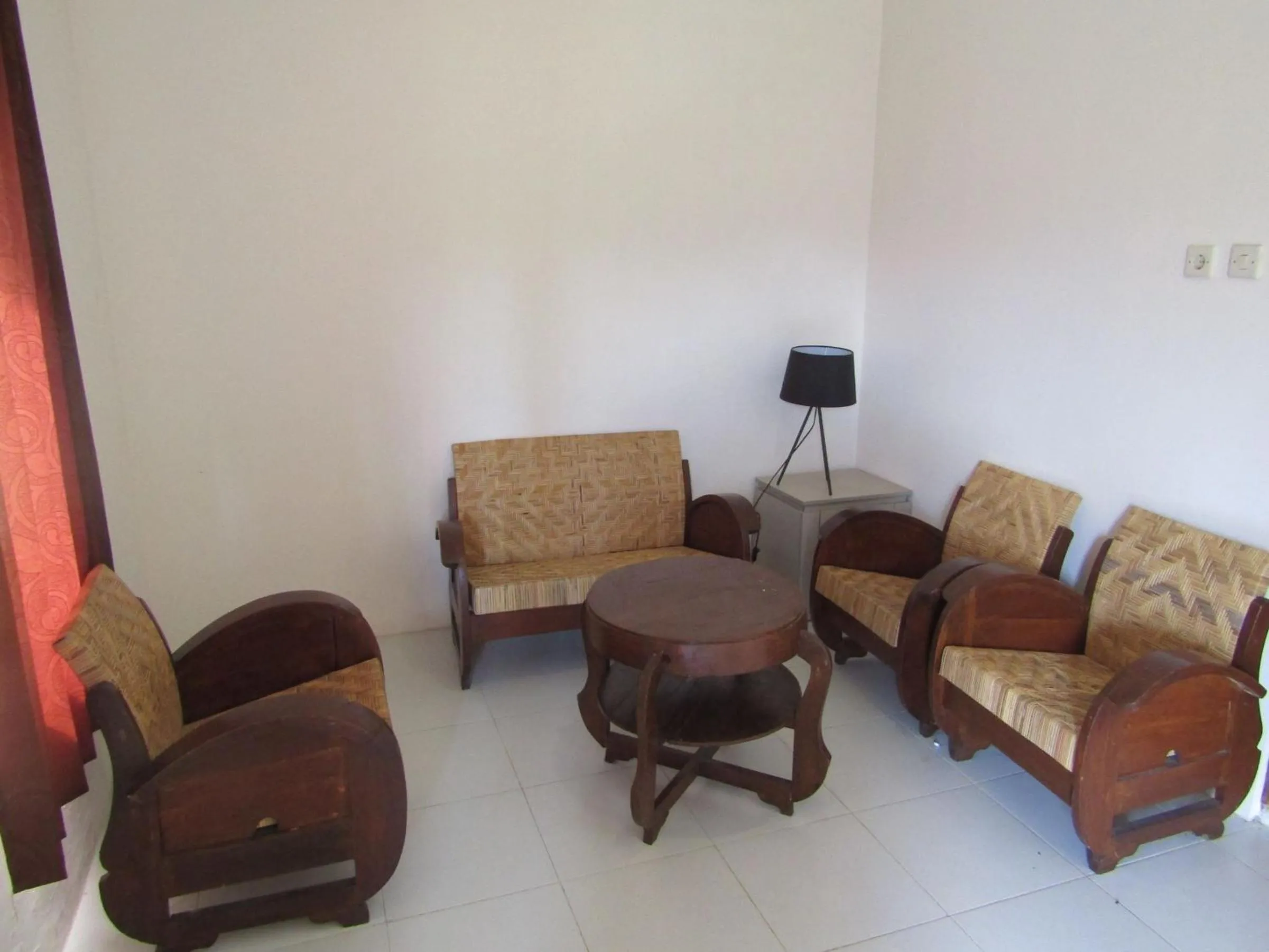 Seating area in Balkondes Bumiharjo (Kampung Dolanan)