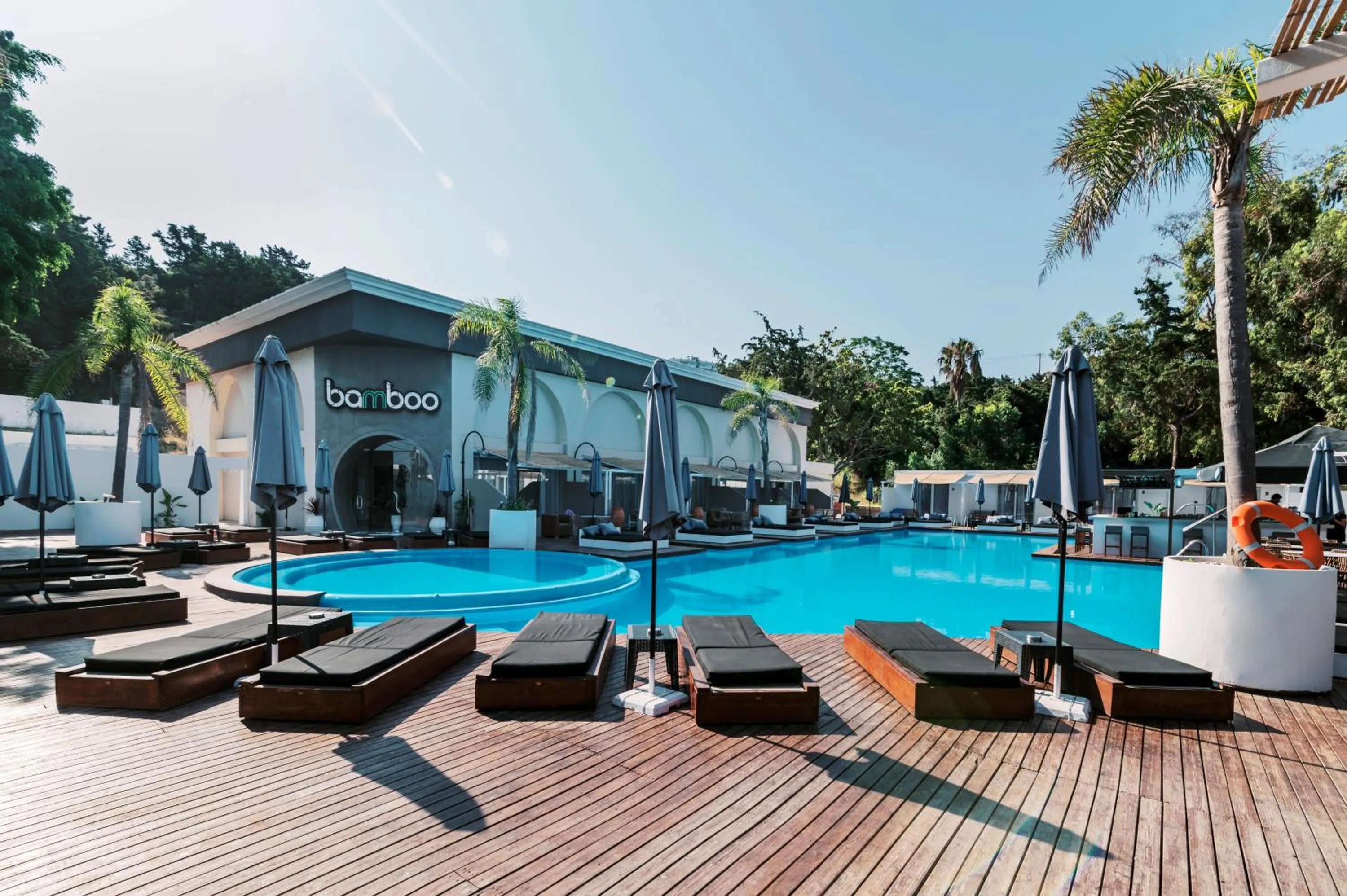 Pool view in Bamboo Suites Hotel - Adults Only