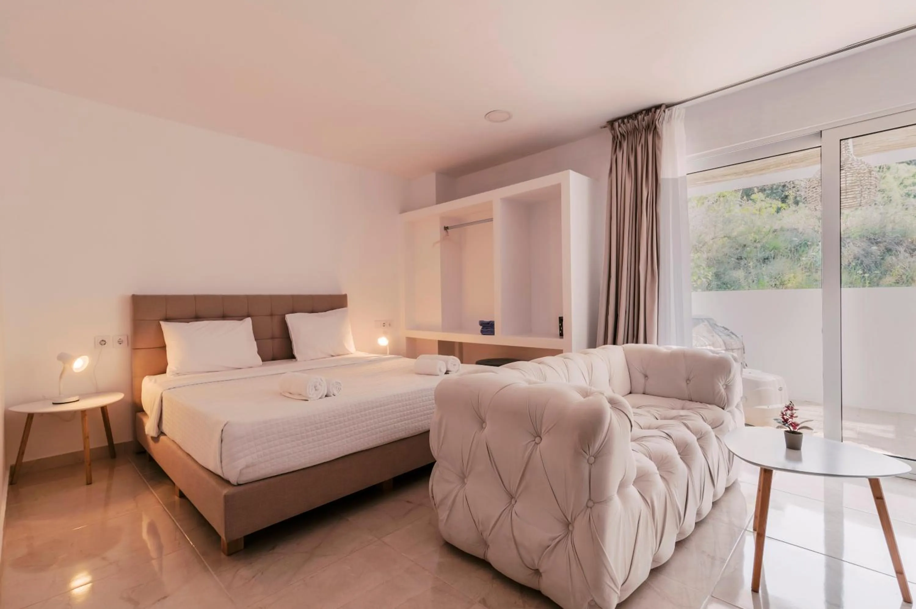 Bed in Bamboo Suites Hotel - Adults Only