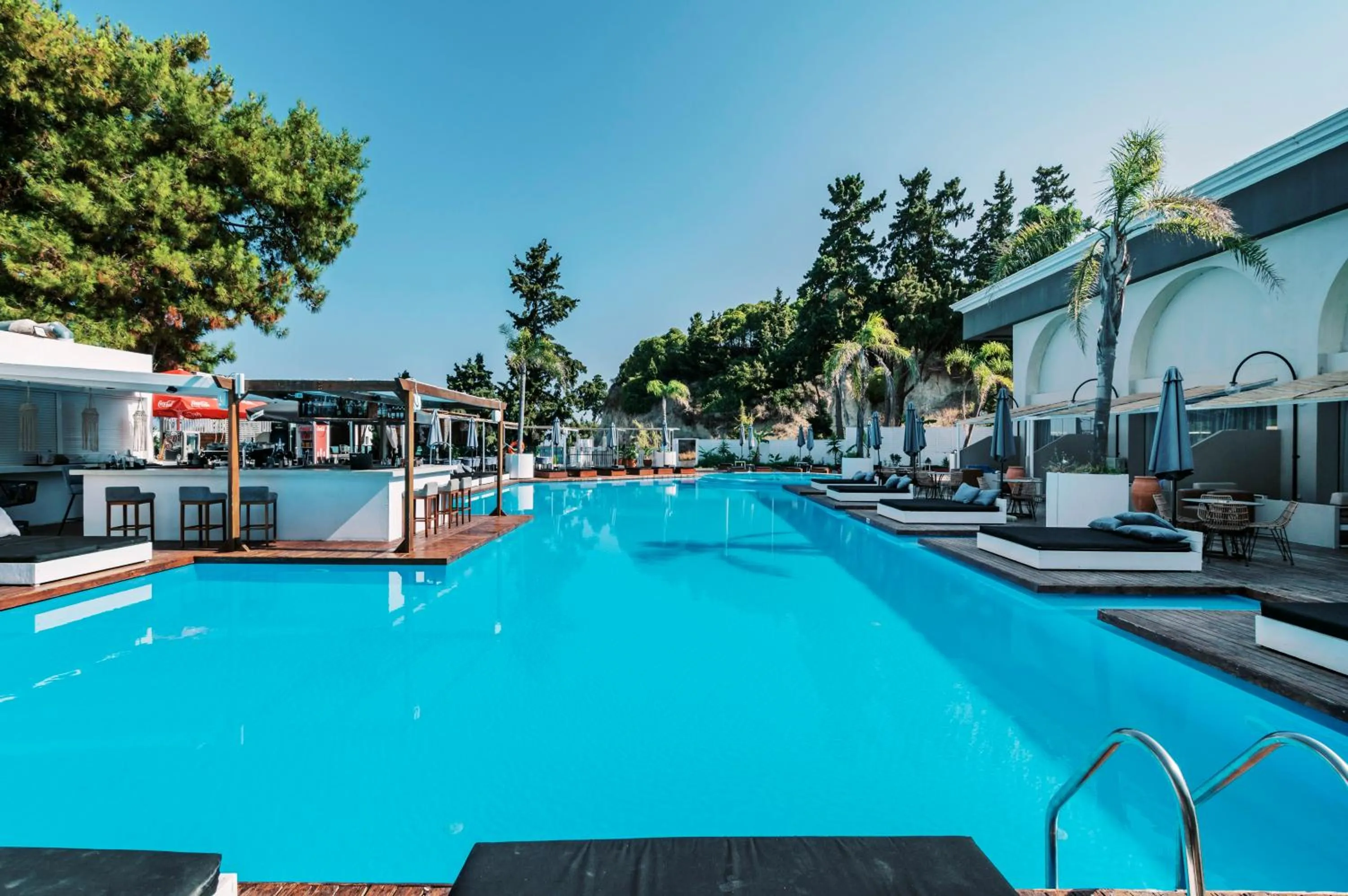 Pool view in Bamboo Suites Hotel - Adults Only