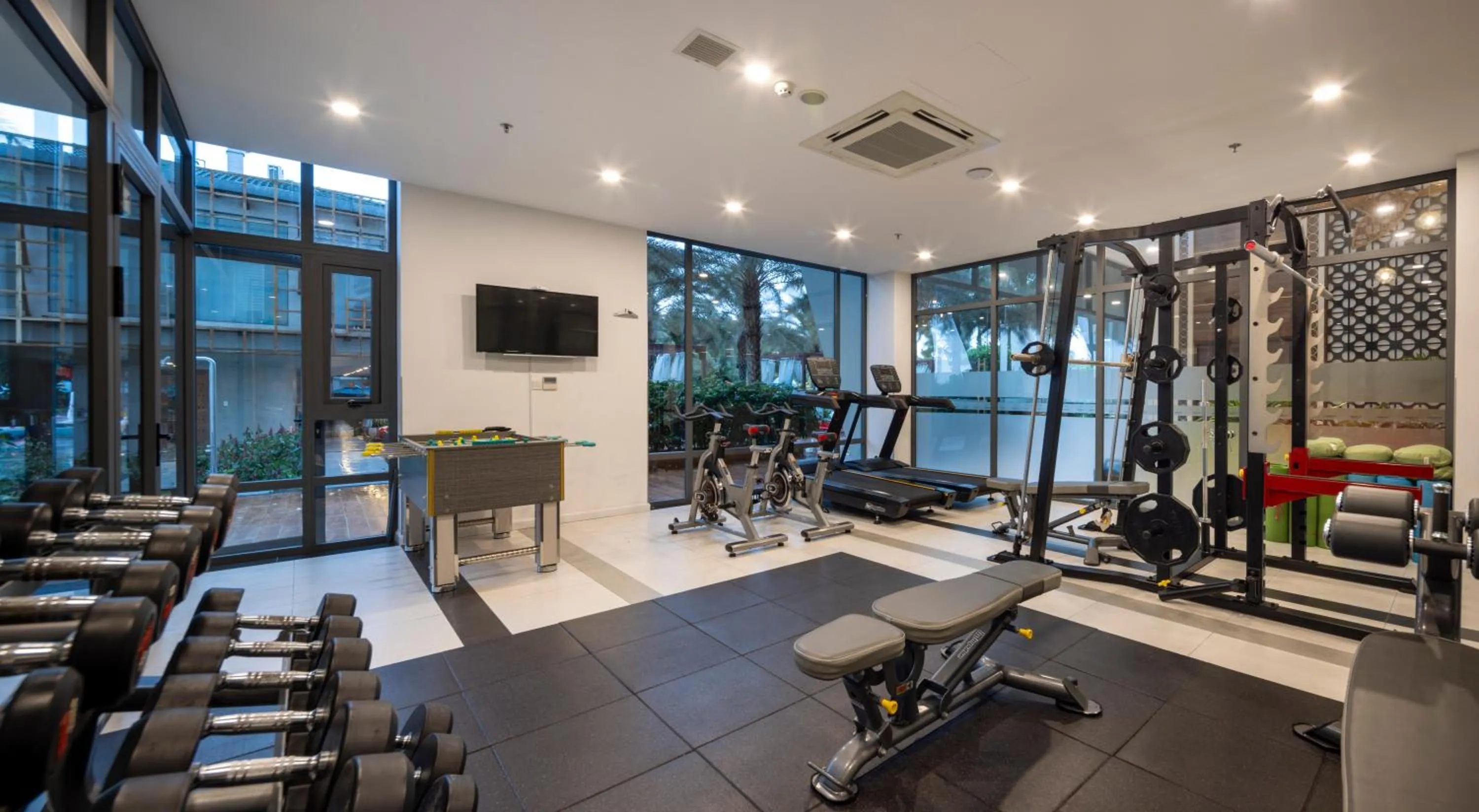 Fitness centre/facilities in Le Palmier Ho Tram Resort - Beachfront with Private Beach