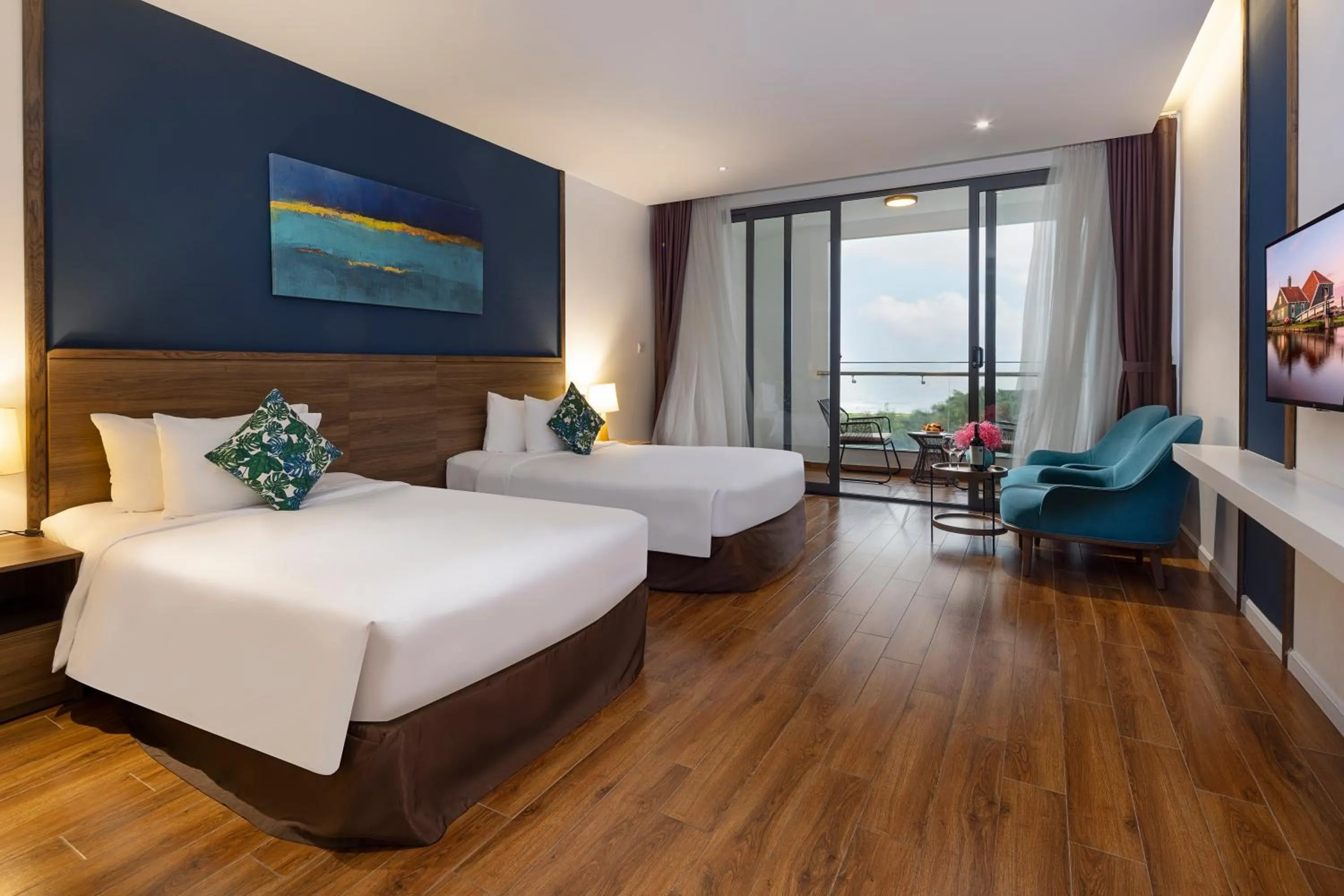 Bedroom, Bed in Le Palmier Ho Tram Resort - Beachfront with Private Beach